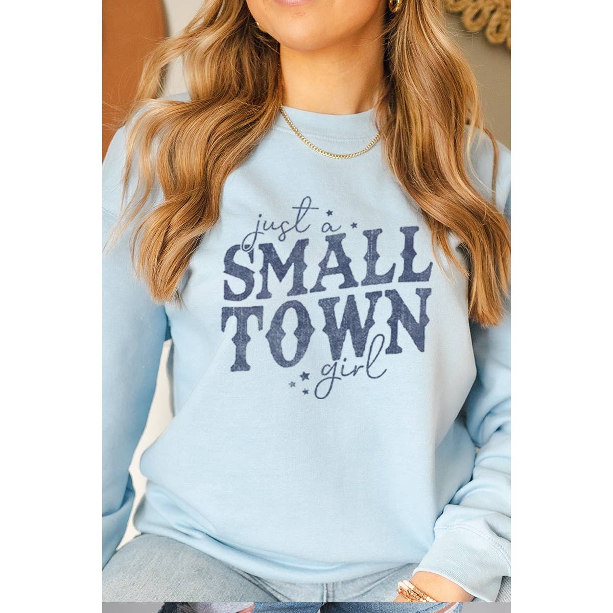 Just Small Town Girl Vintage  Graphic  Oversized Tee Hoodie, Sweatshirt | PodTeesHub.com