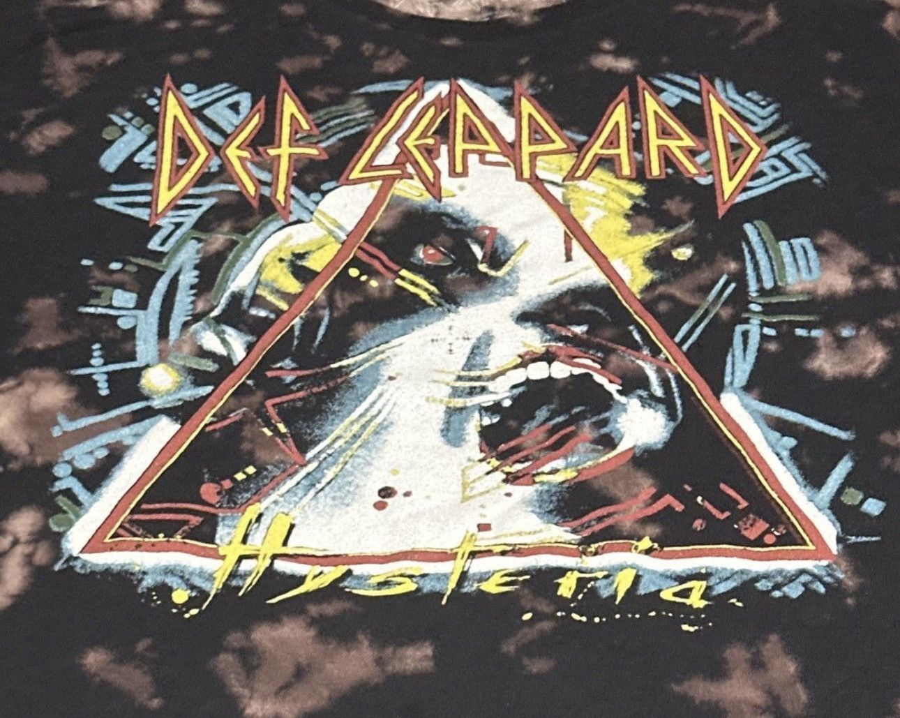 Band Tees Def Lepard Tie Die Tee Hoodie, Sweatshirt | PodTeesHub.com