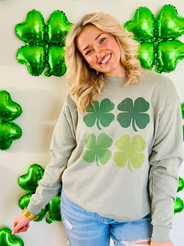 Four Leaf Clovers Sweatshirt T-Shirts, Hoodie | PodTeesHub.com
