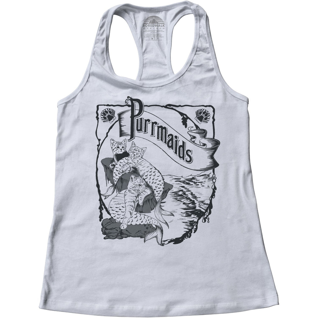 Women's Purrmaids Racerback Tank Top