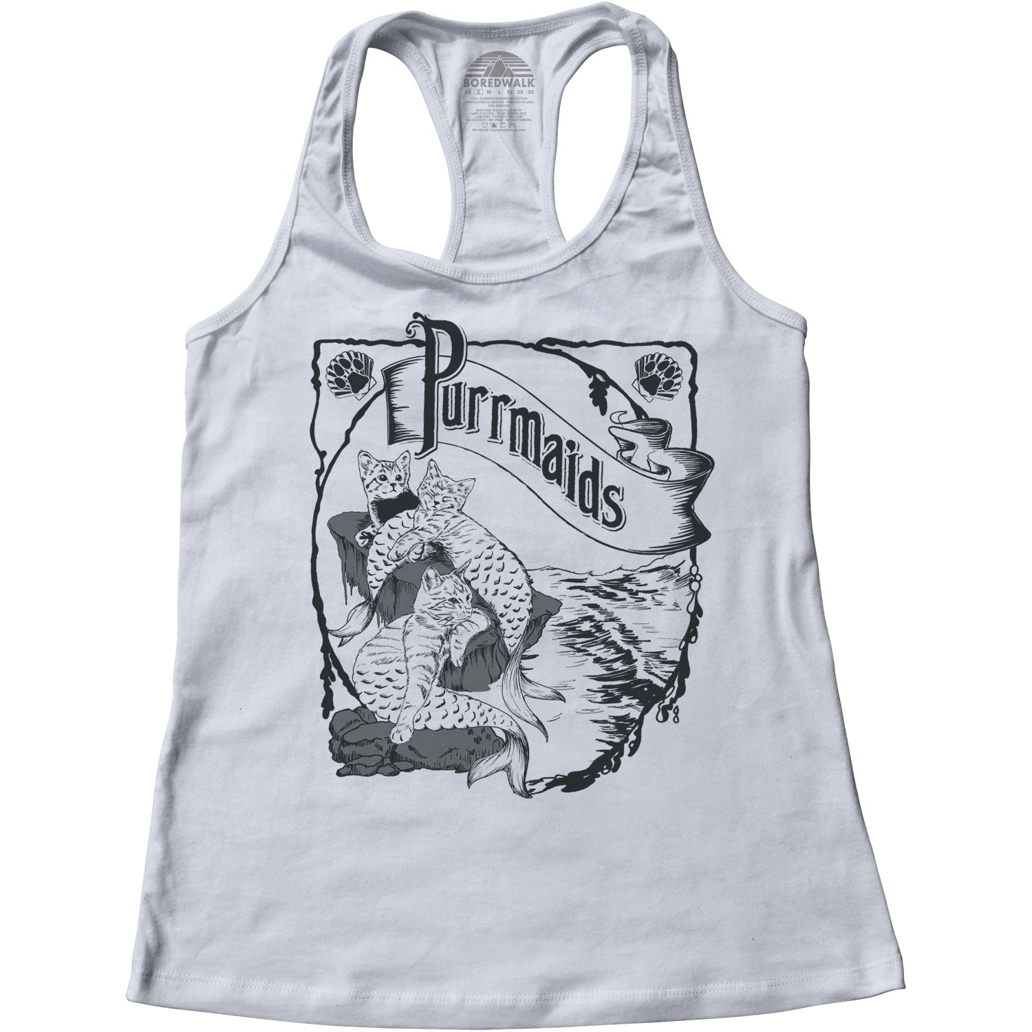 Women's Purrmaids Racerback Tank Top