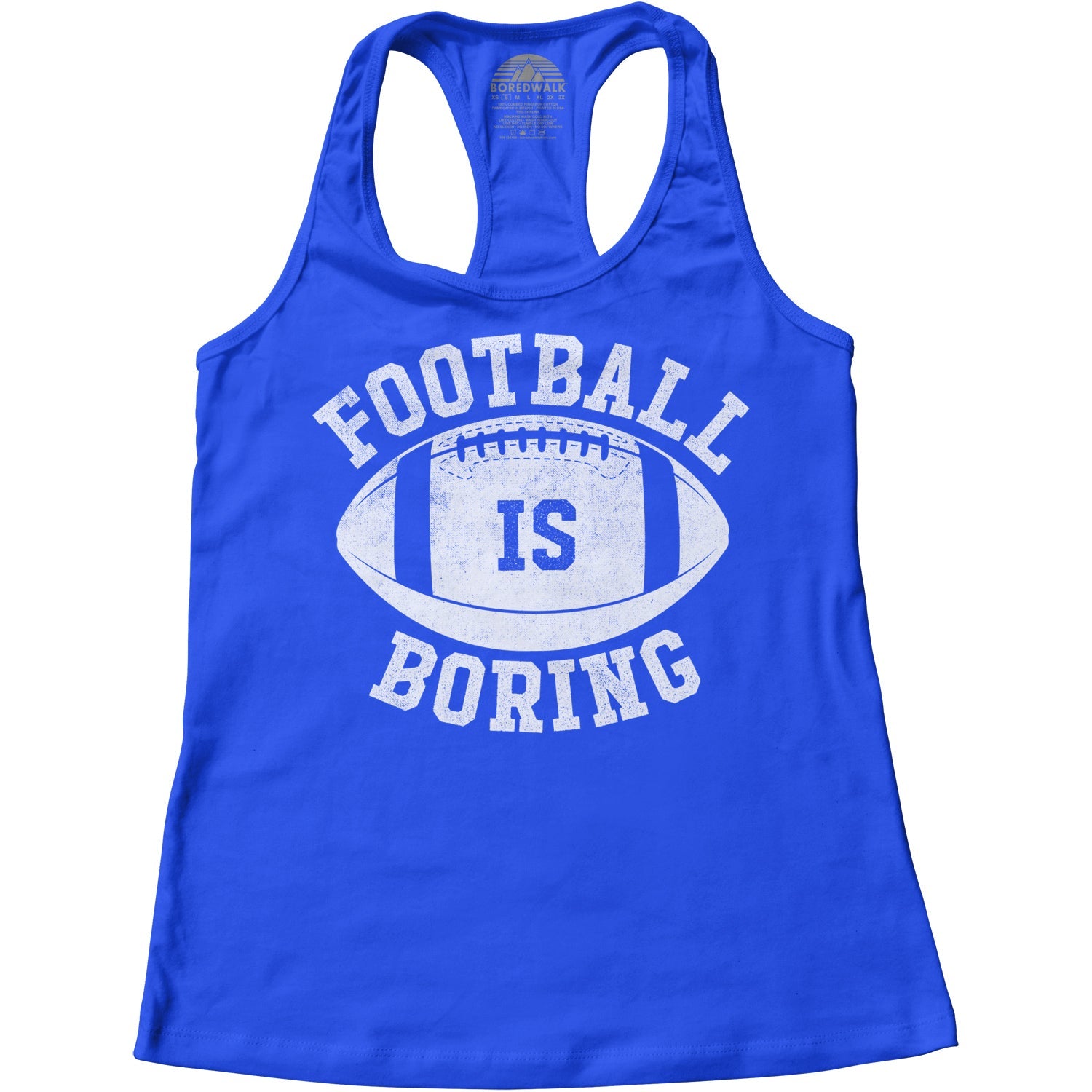 Women's Football is Boring Racerback Tank Top
