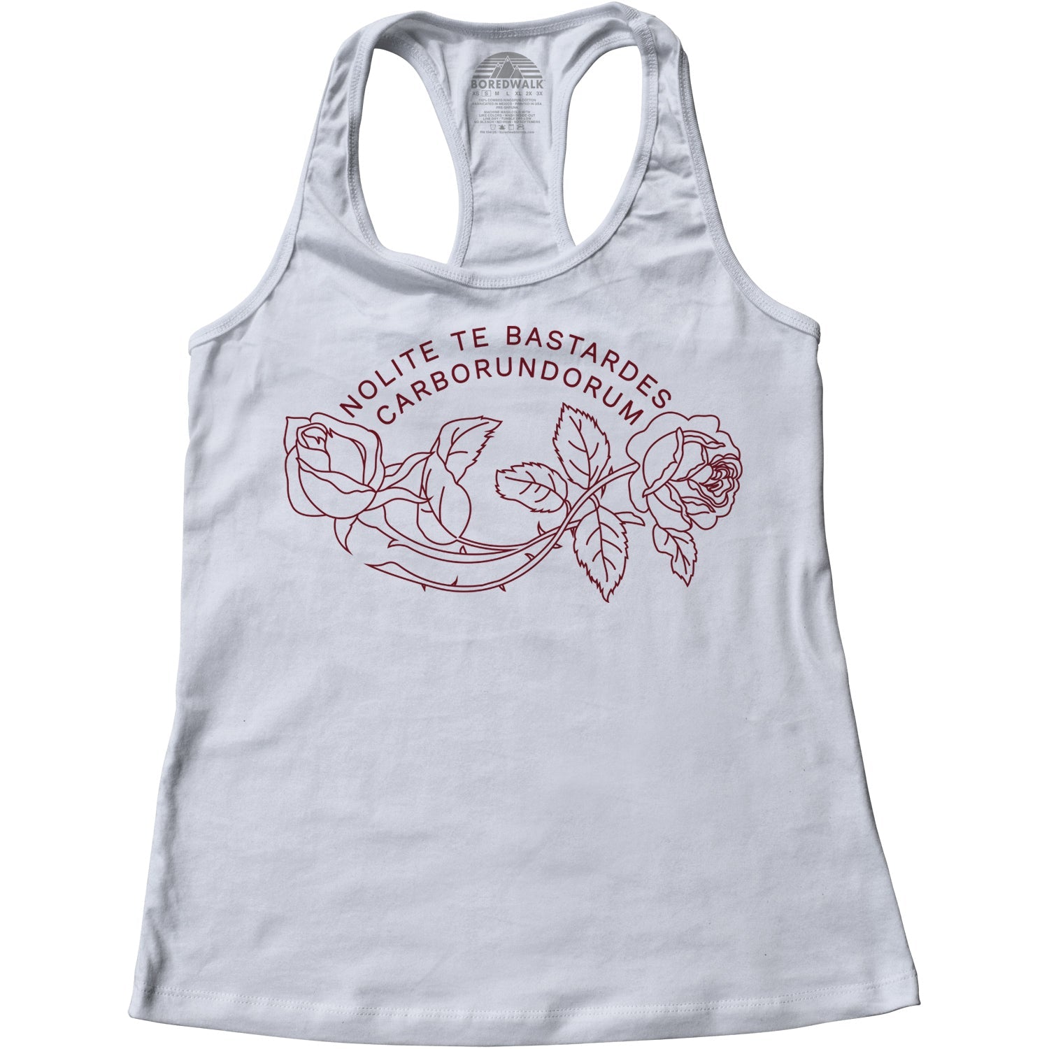 Women's Nolite Te Bastardes Carborundorum Racerback Tank Top