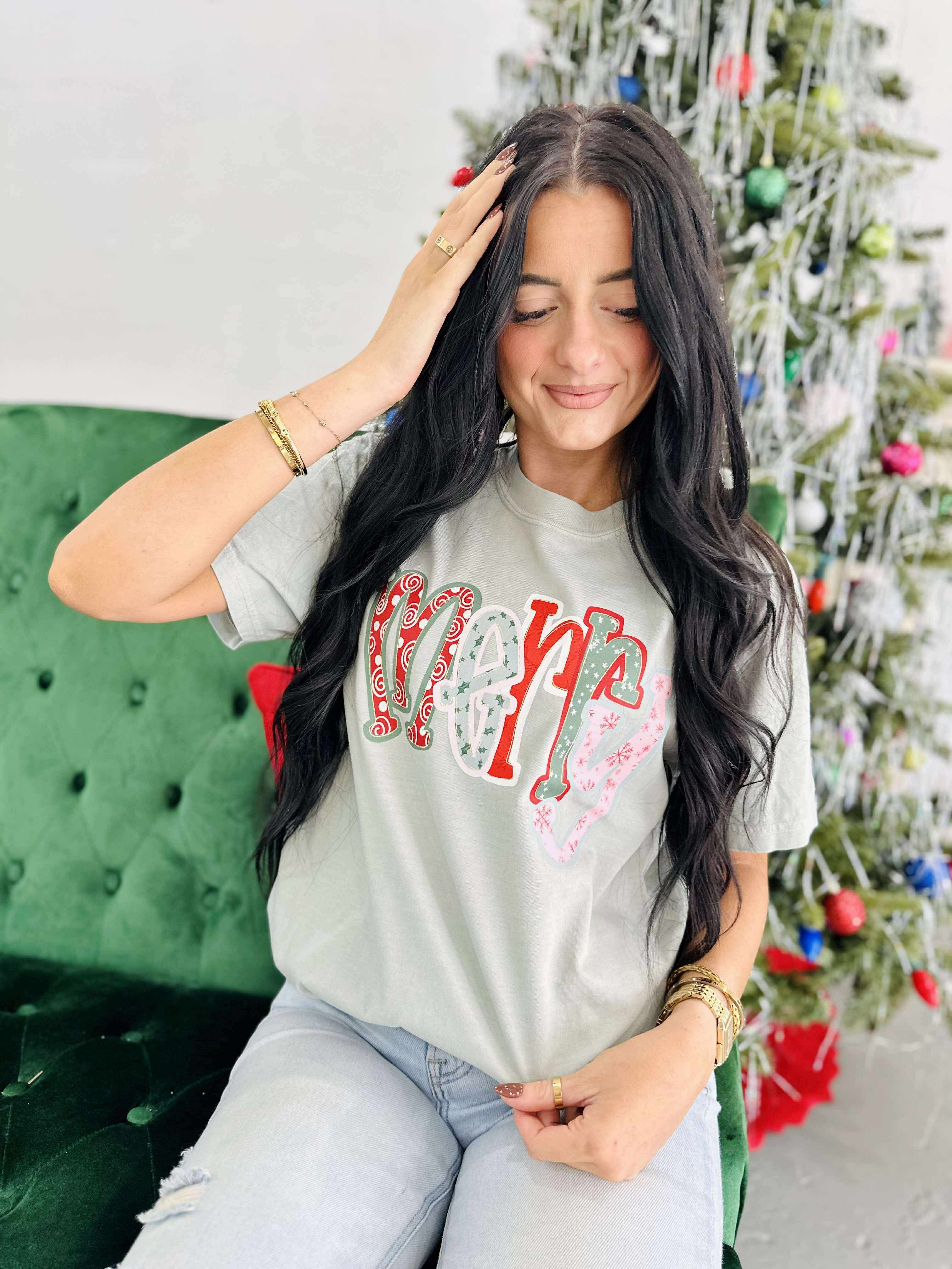 Merry Patchwork Christmas Graphic Dtf Tee Hoodie, Sweatshirt | PodTeesHub.com