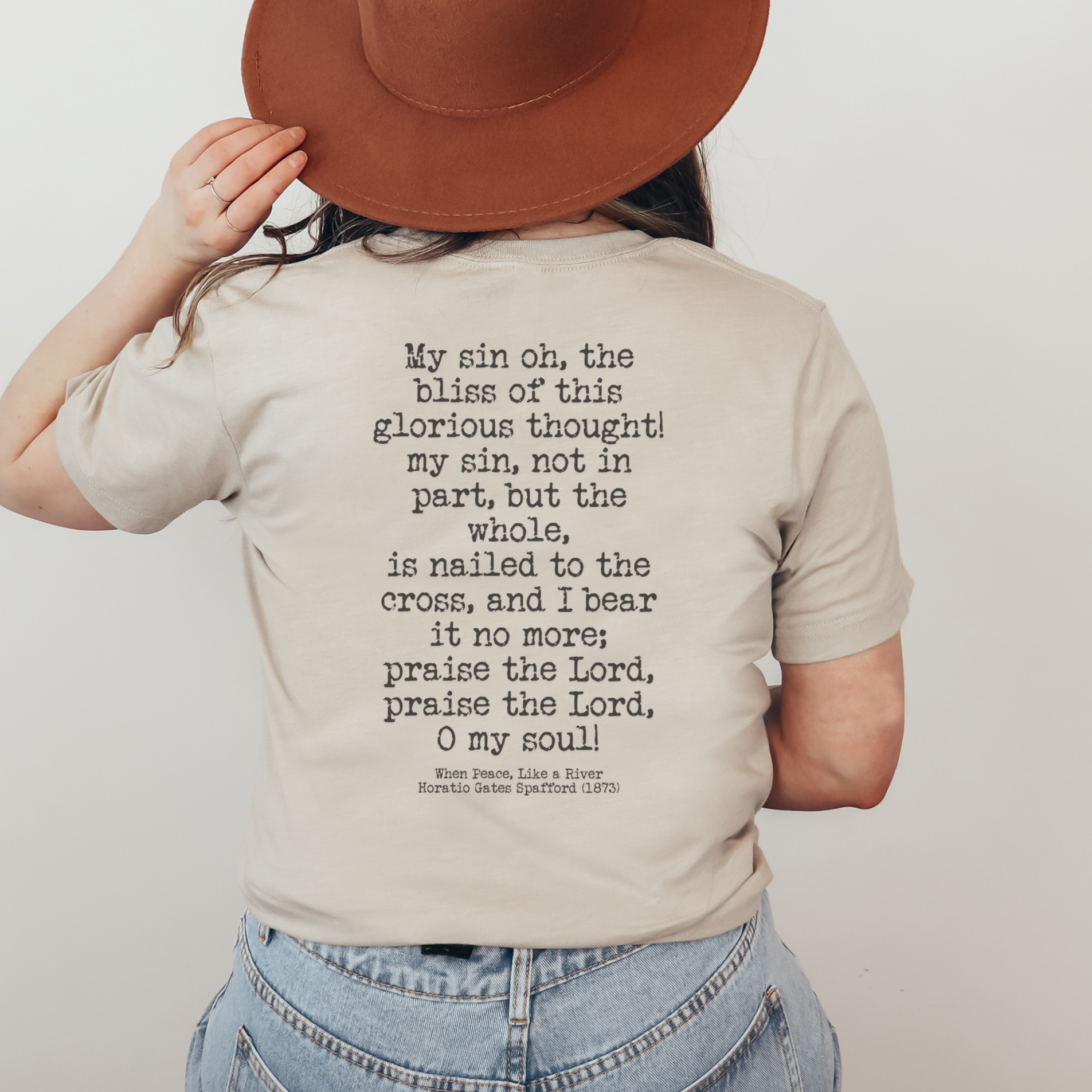 It Is Well with My Soul Hymn Tee Shirt Front and Back Hoodie, Sweatshirt | PodTeesHub.com