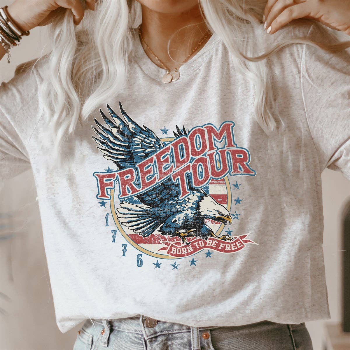 Freedom Tour T-Shirt - 4th of July Star Spangled Tees Hoodie, Sweatshirt | PodTeesHub.com