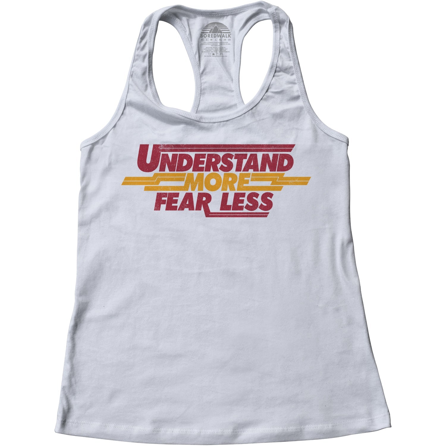 Women's Understand More Fear Less Racerback Tank Top
