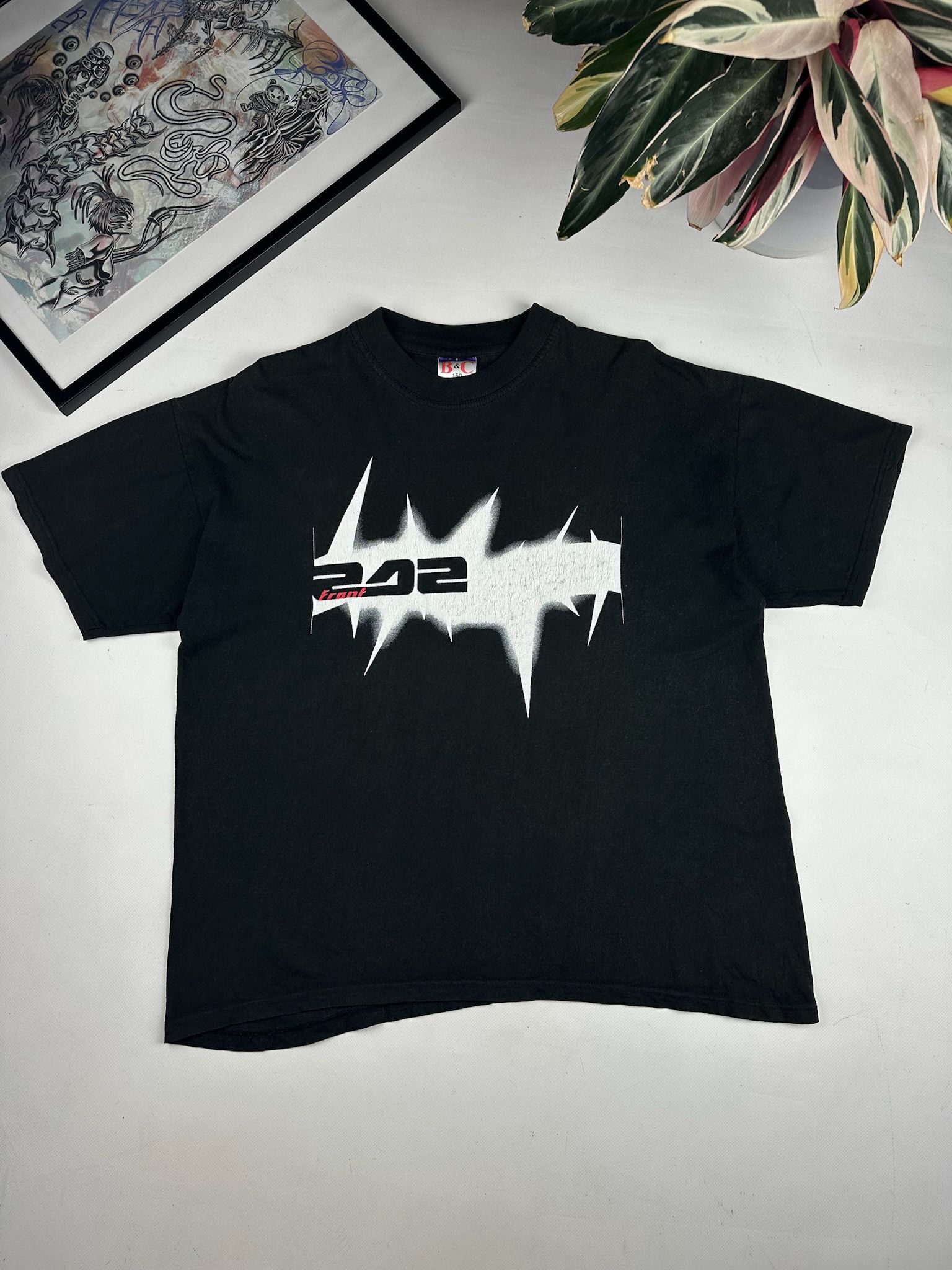 Band Front 242 Industrial Metal 90s Vintage L T-Shirts, Hoodie, Sweatshirt