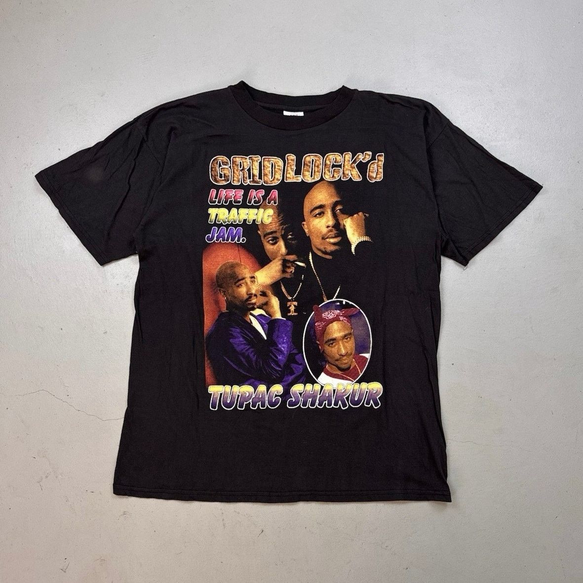 Vintage 90s Tupac Gridlock D Promo Rap Tee Xxl No Rot Hoodie, Sweatshirt | PodTeesHub.com
