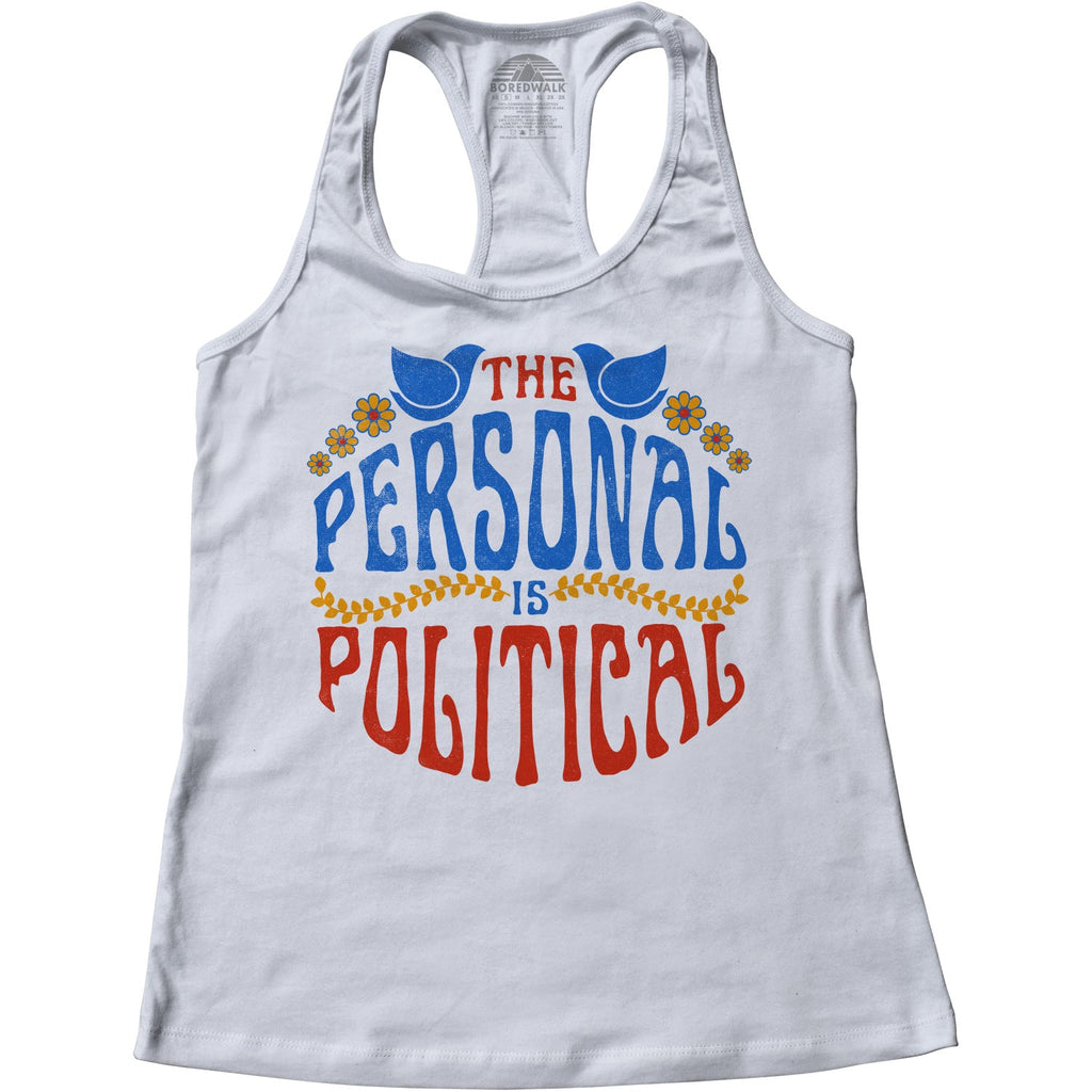 Women's The Personal is Political Racerback Tank Top