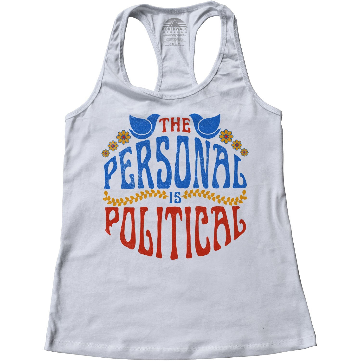Women's The Personal is Political Racerback Tank Top