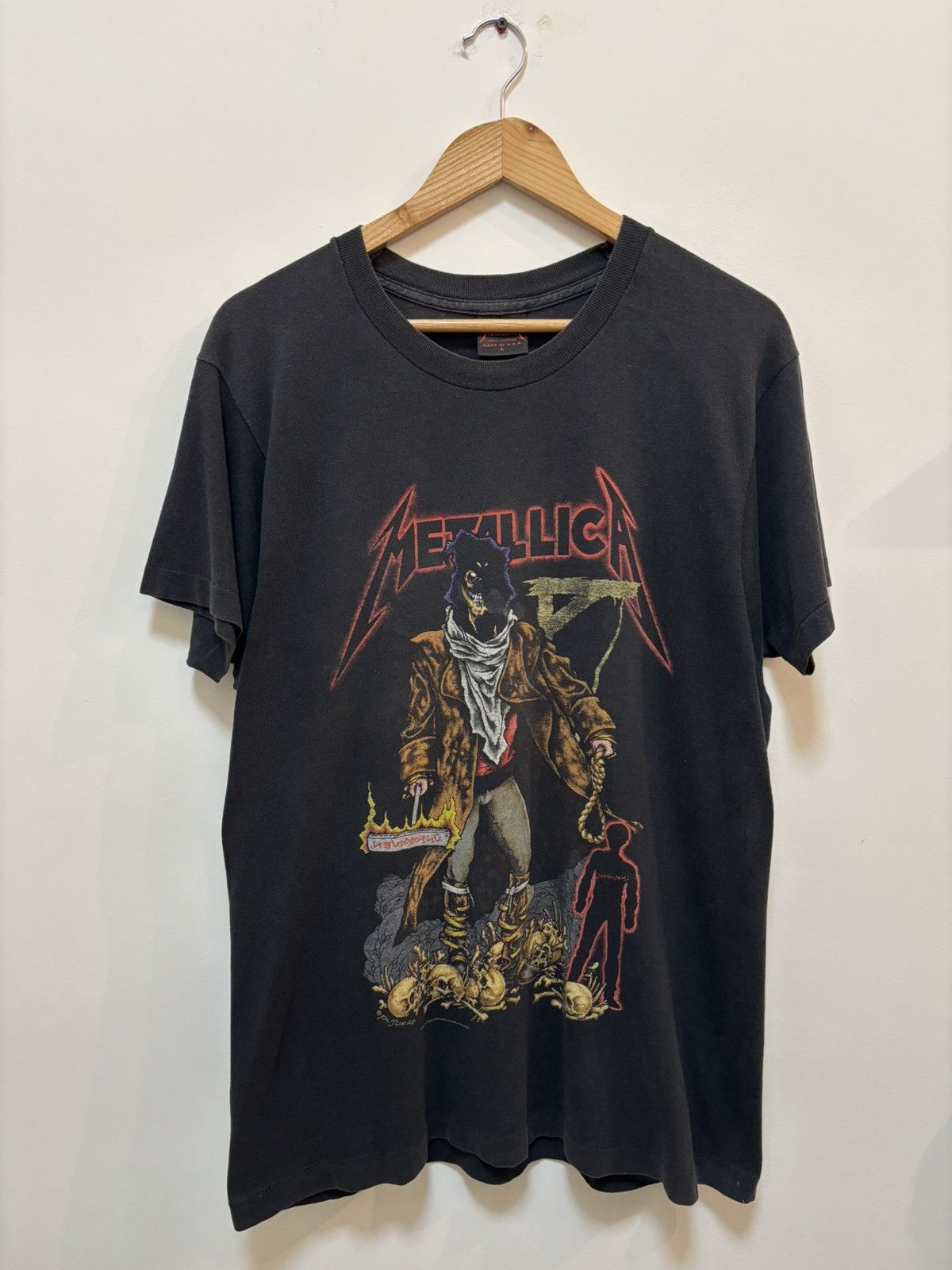 Vintage 1992 Metallica The Unforgiven Executioner T-Shirts, Hoodie, Sweatshirt | PodTeesHub.com