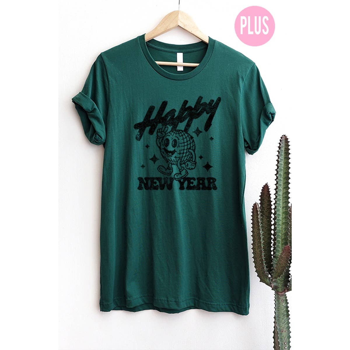 Happy New Year     Vintage Graphic Tee    Plus Hoodie, Sweatshirt | PodTeesHub.com