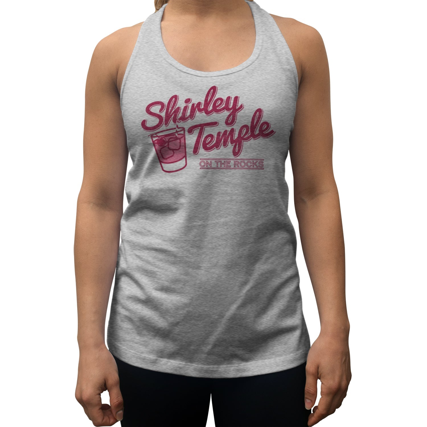 Women's Shirley Temple On The Rocks Racerback Tank Top