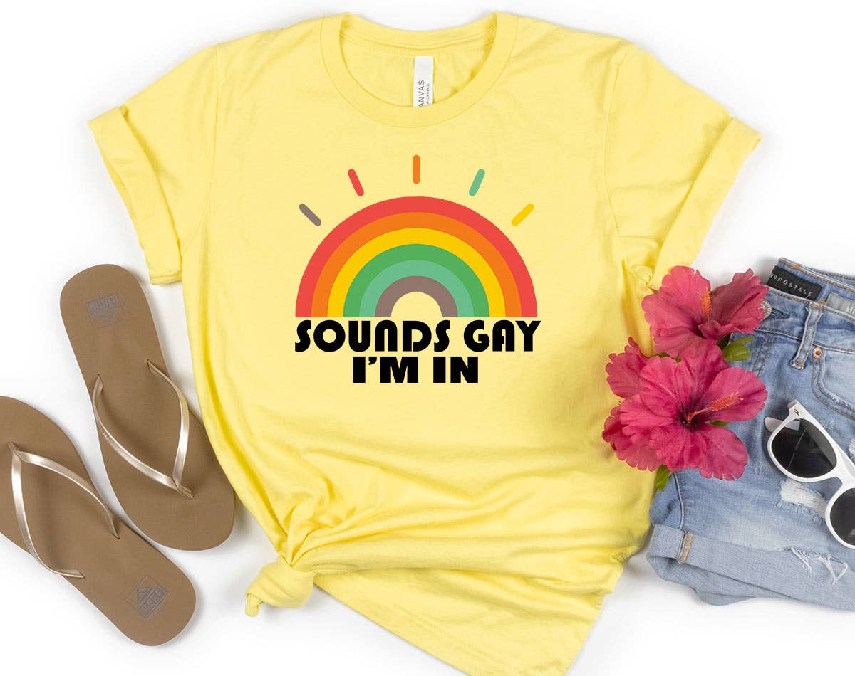 Sounds Gay, I'm in - Funny Lgbtq T-Shirt Hoodie, Sweatshirt | PodTeesHub.com
