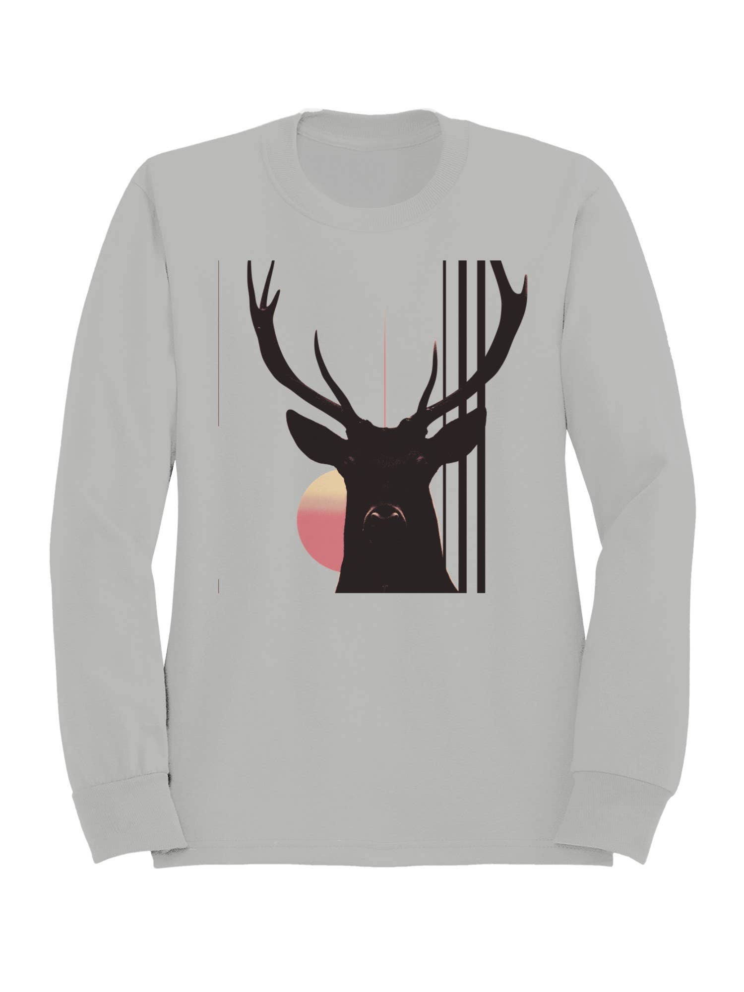 Sunrise Deer Silhouette Art Women's Sweatshirt T-Shirts, Hoodie | PodTeesHub.com