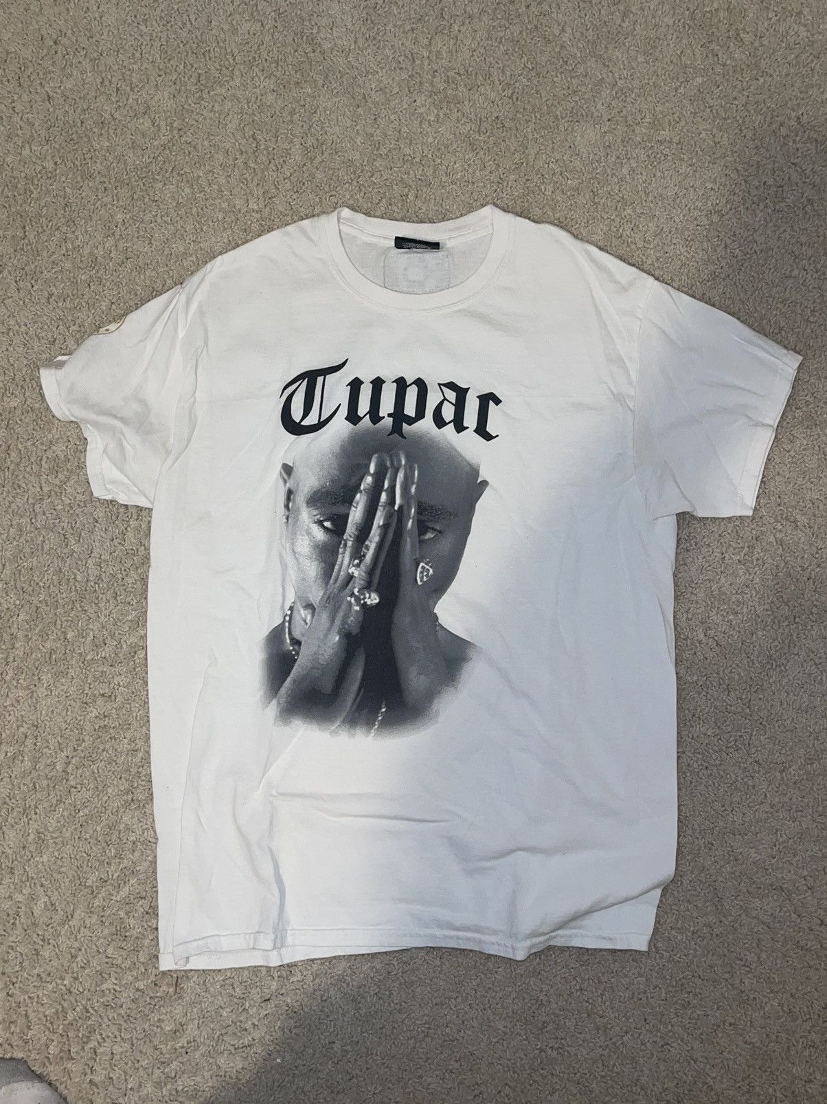 Colours Cross Colours Tupac Shakur Tee Men Size Large Hoodie, Sweatshirt | PodTeesHub.com
