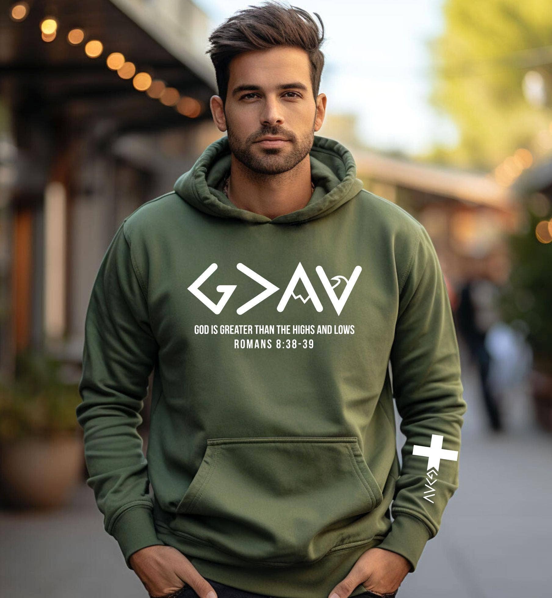 God Is Greater Than Highs and Lows Faith Sweatshirt T-Shirts, Hoodie | PodTeesHub.com