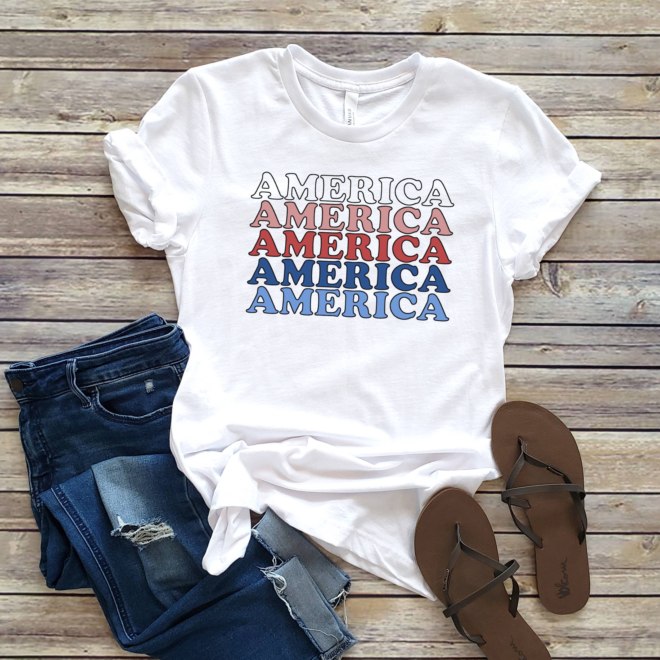 America x5 Tee | Sizes XS-2XL Hoodie, Sweatshirt | PodTeesHub.com