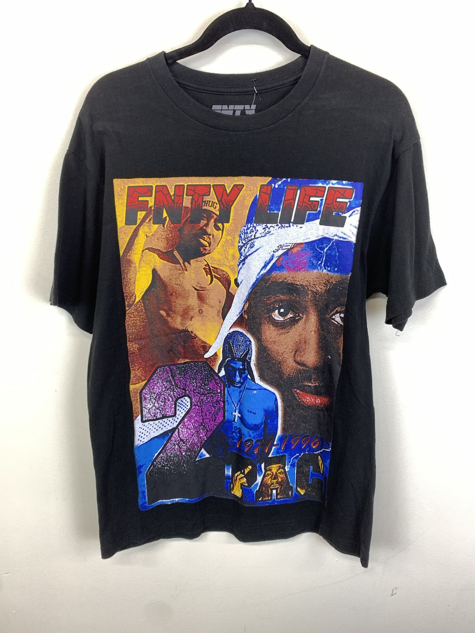 Vintage Ftny Life Tupac Rip Rap Tee Shirt All Over 2pac Tee Shirt Size M Hoodie, Sweatshirt | PodTeesHub.com