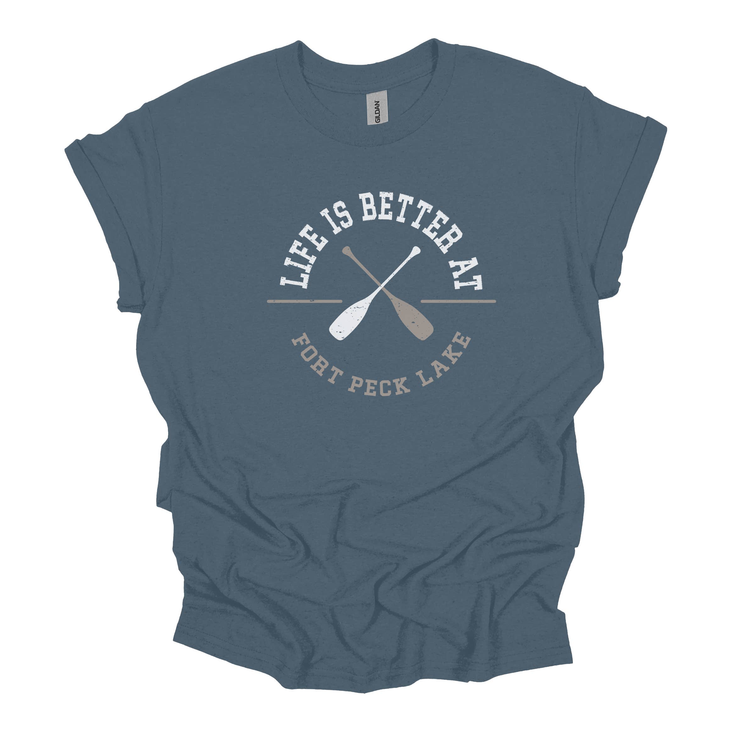 Lake Life Is Better Oars Personalized Tee Hoodie, Sweatshirt | PodTeesHub.com