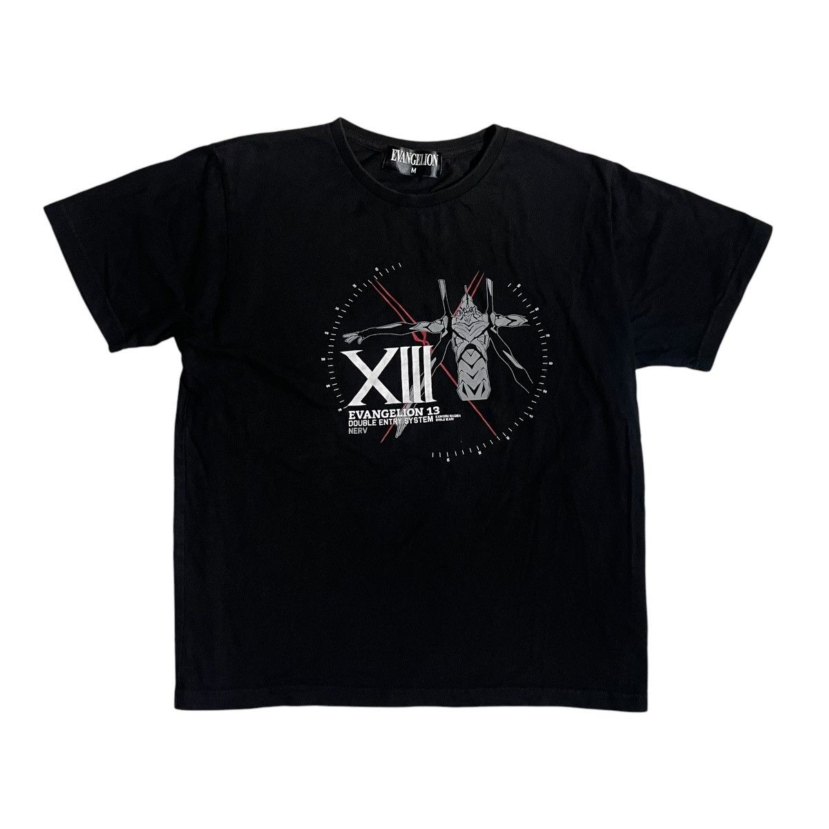 Japanese Brand X Vintage Neon Genesis Evangelion Double Entry System Nerv Anime Tee Hoodie, Sweatshirt | PodTeesHub.com
