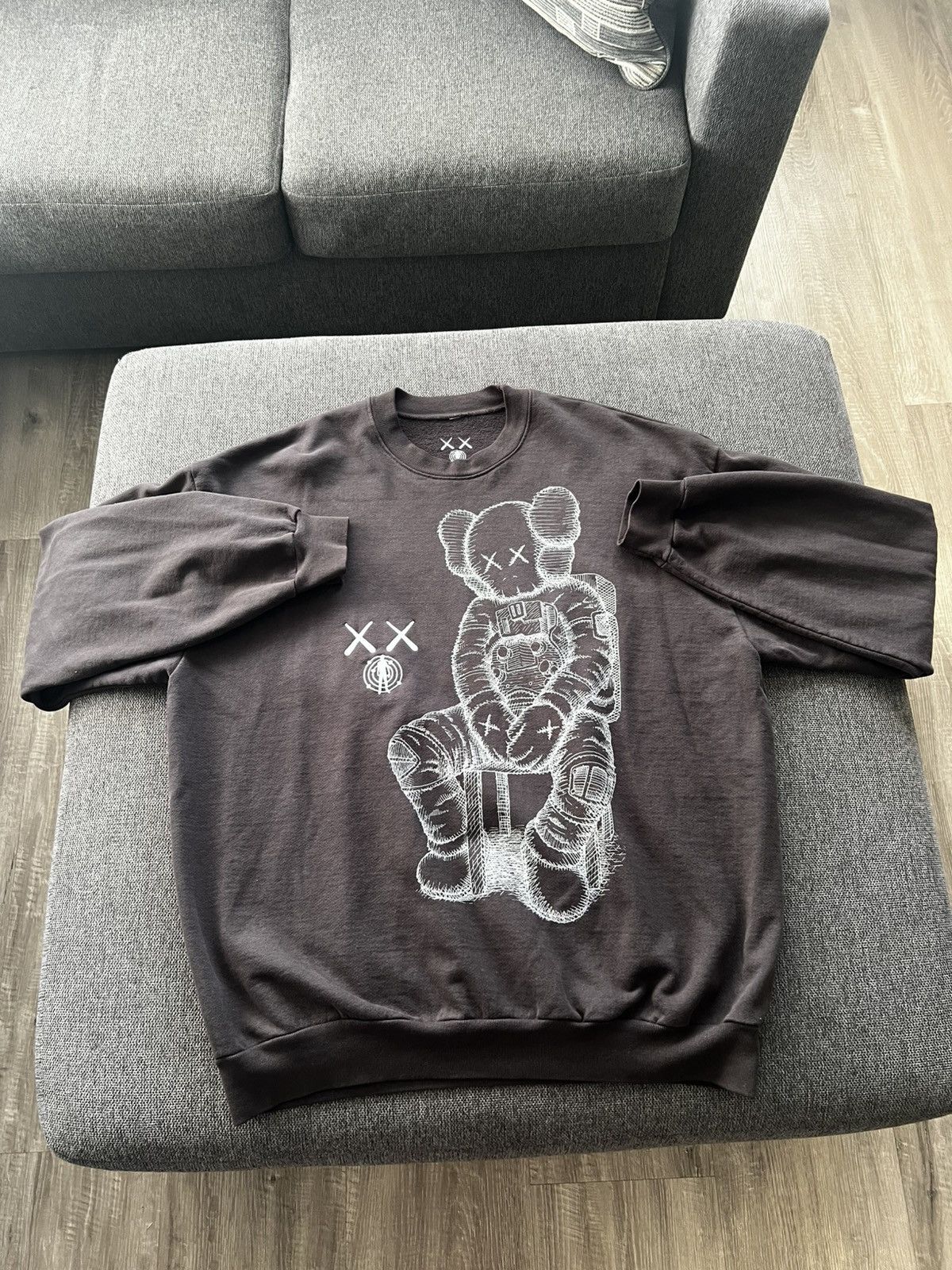 Kid Cudi Kaws For Kid Cudi Moon Man Sweatshirt Size Xxl T-Shirts, Hoodie | PodTeesHub.com