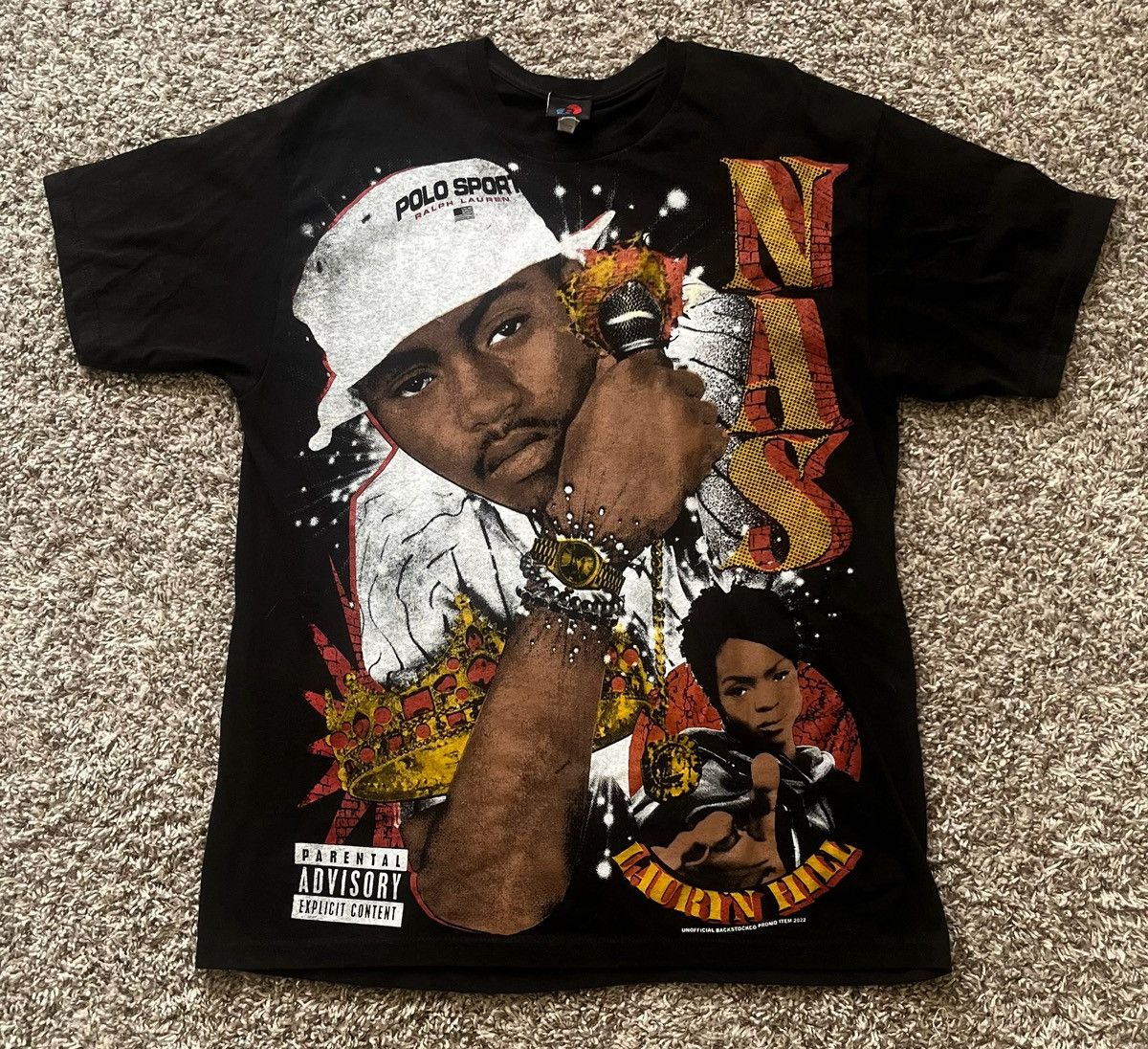Vintage 90s Nas Tee Hoodie, Sweatshirt | PodTeesHub.com