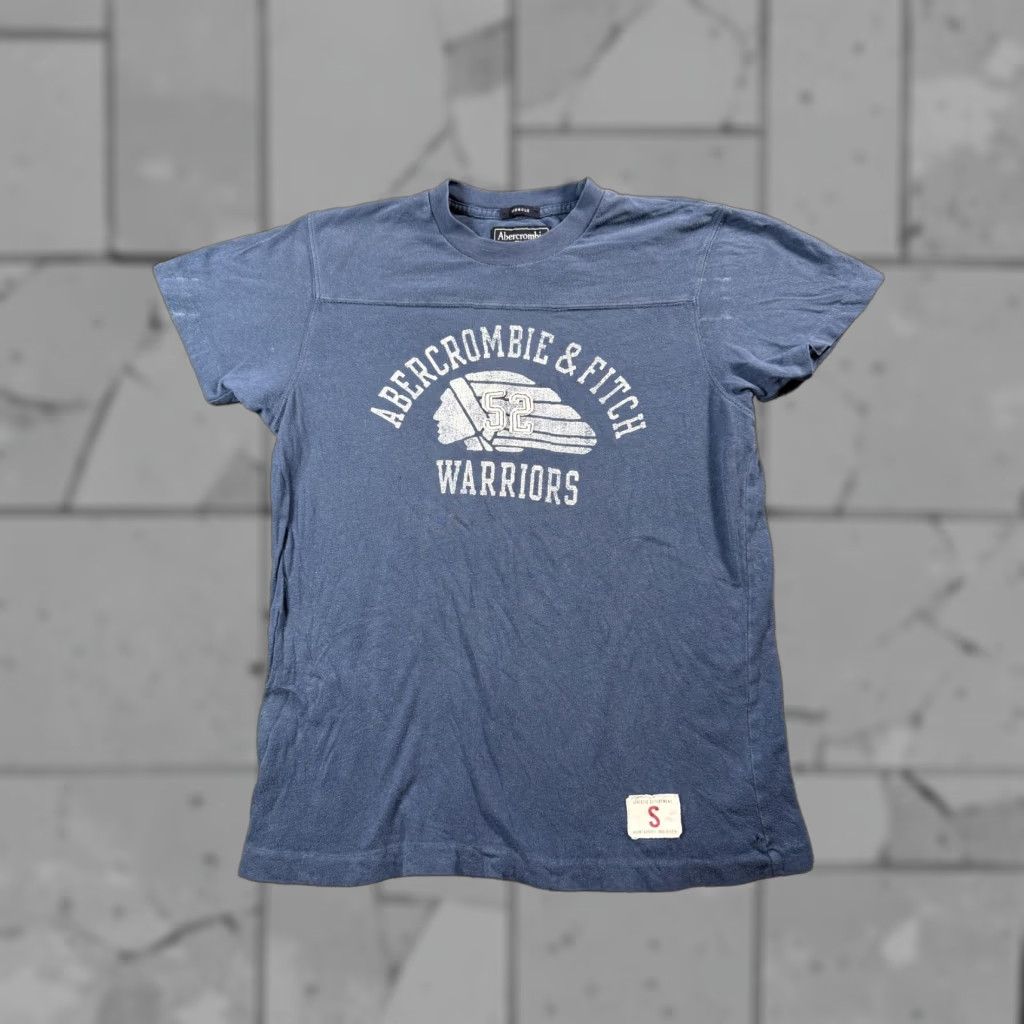 Fitch Abercrombie Fitch Vintage Muscle Graphic Tee Shirt Mens Small Blue Distressed Warr Hoodie, Sweatshirt | PodTeesHub.com