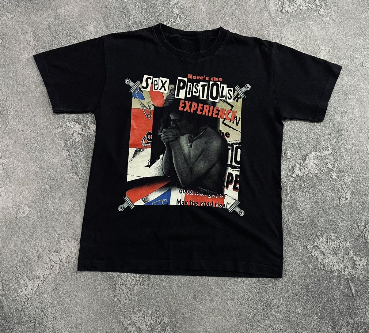 Band Vintage 90 S Sex Pistols Here S Experience Band T-Shirts, Hoodie, Sweatshirt