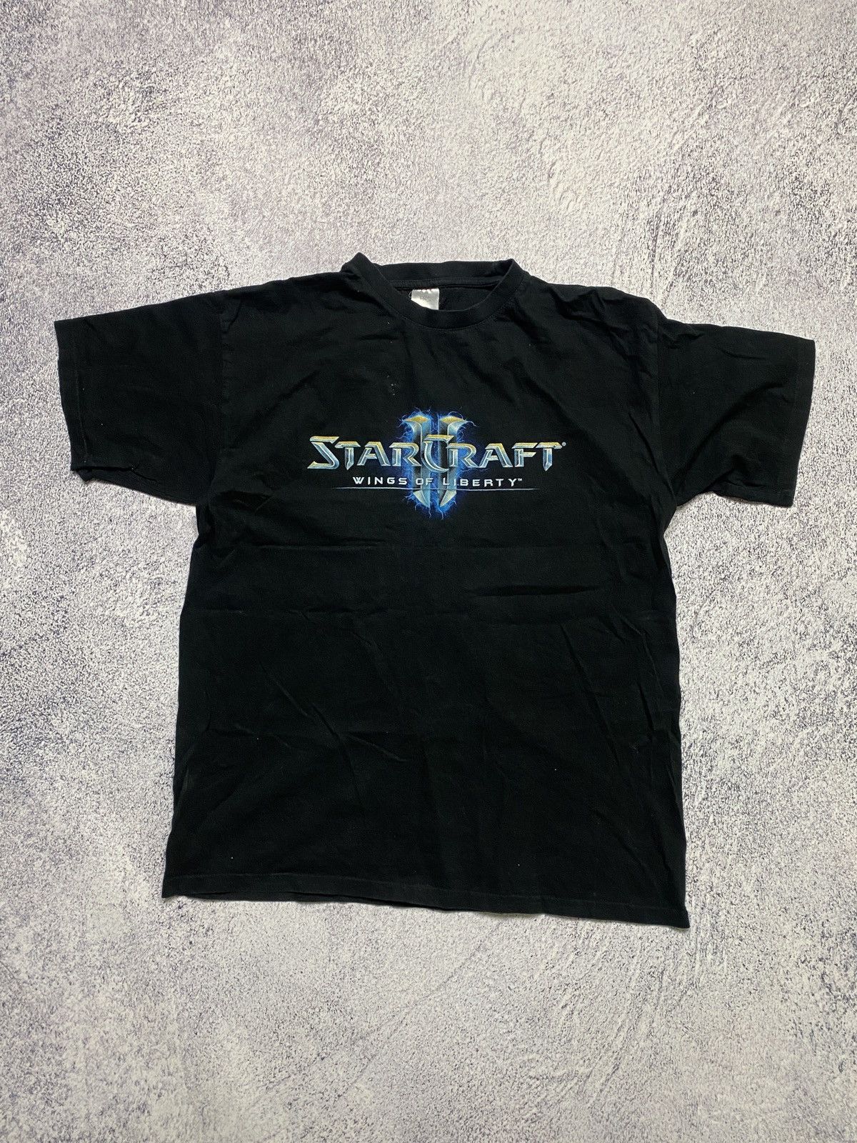 Vintage Y2k Starcraft Wings Of Liberty Blizzard T Shirt Hoodie, Sweatshirt | PodTeesHub.com
