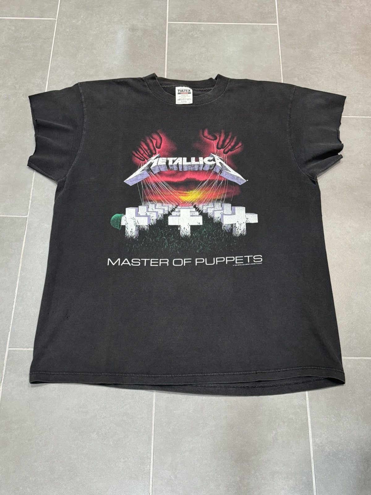 Vintage Metallica Master Of Puppets Tee Shirt 1994 Tultex Hoodie, Sweatshirt | PodTeesHub.com