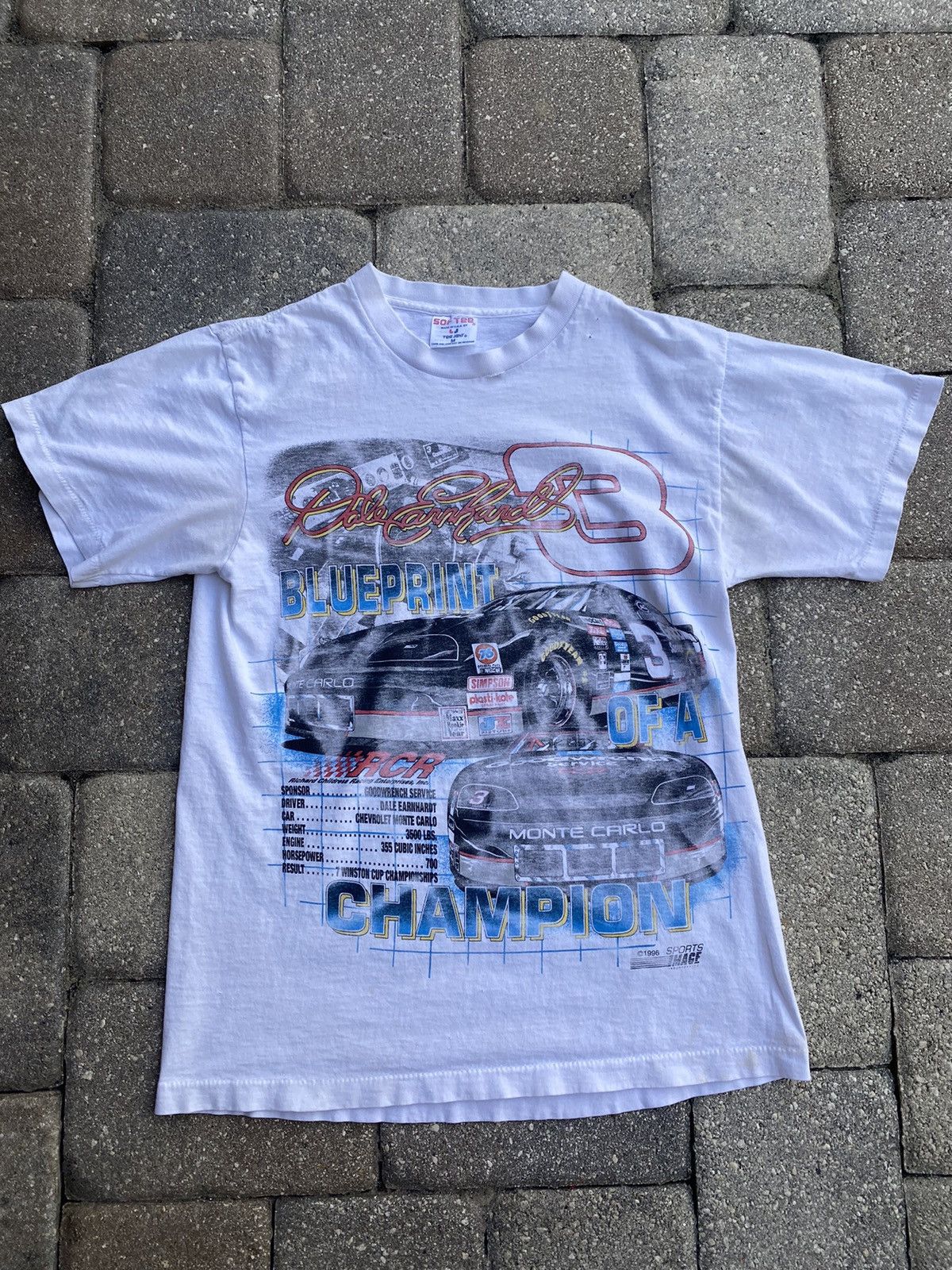 Vintage Rare White Nascar Dale Earnhardt Champion Aop Shirt Hoodie, Sweatshirt | PodTeesHub.com