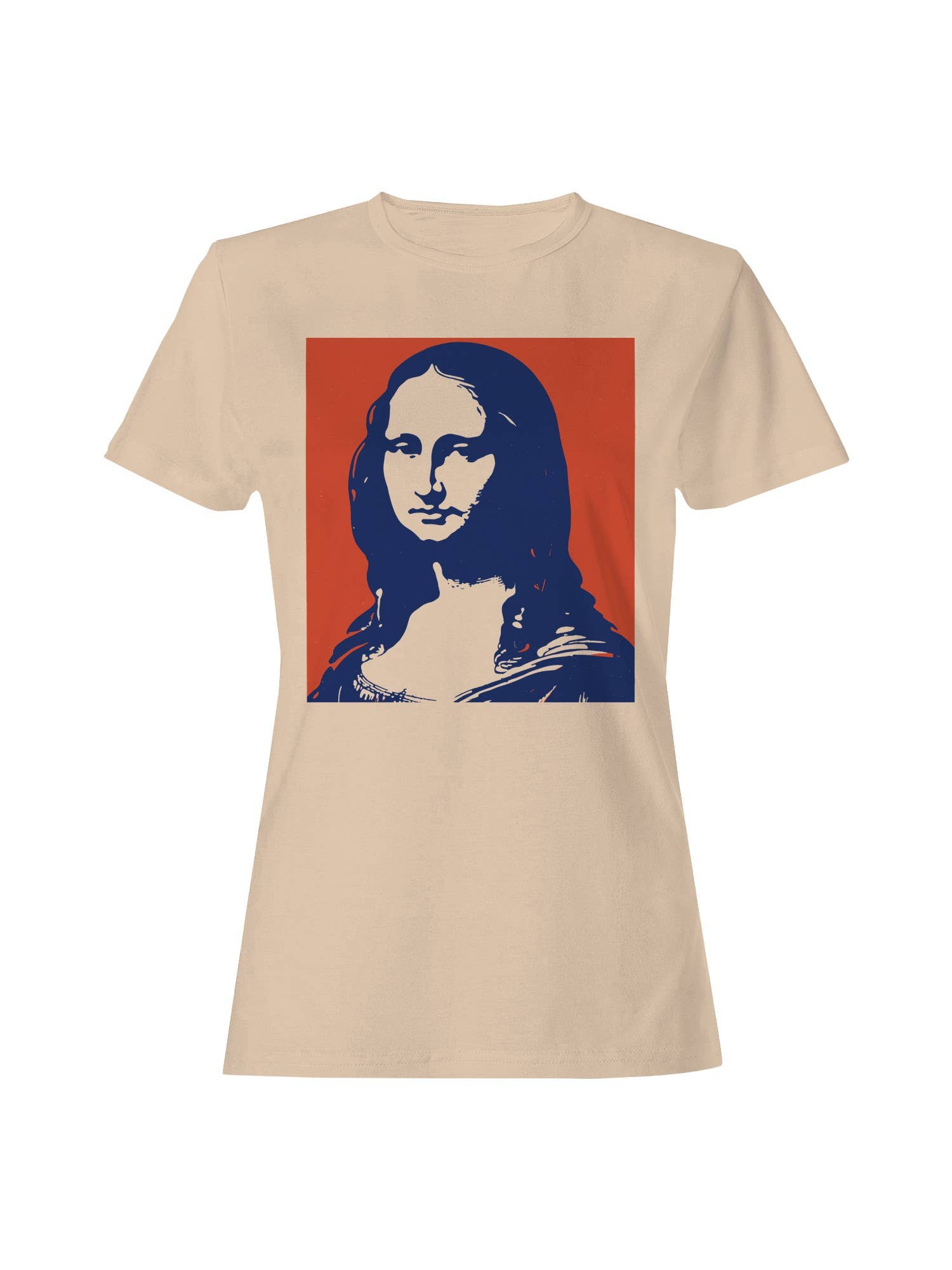 Pop Art Mona Lisa Silhouette Women's T-Shirt Hoodie, Sweatshirt | PodTeesHub.com