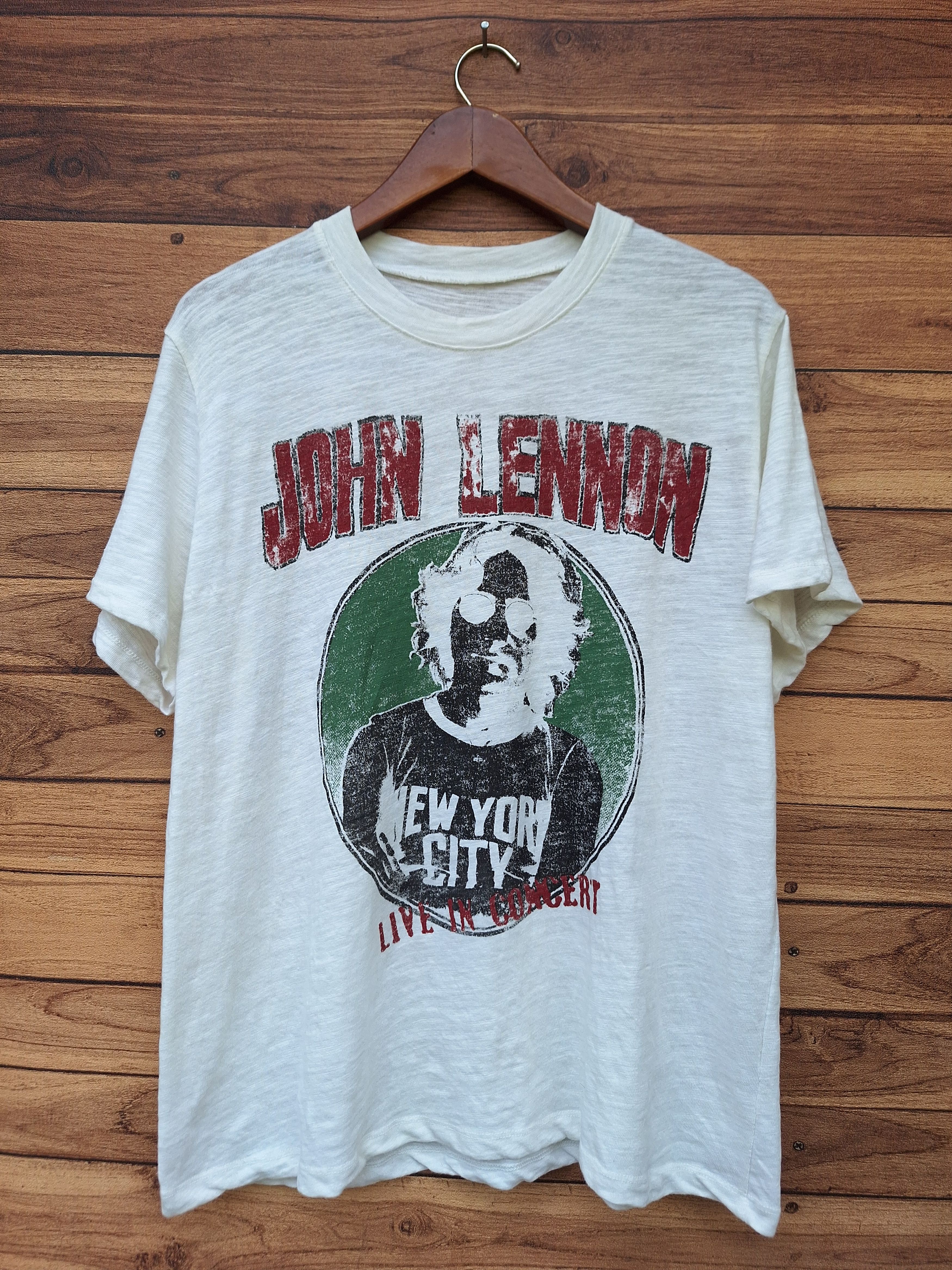 Rare Vintage John Lennon 90s Imagine Live In Concert Tee Hoodie, Sweatshirt | PodTeesHub.com