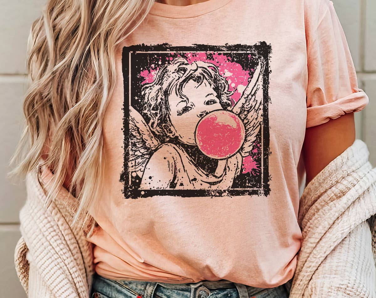 Cupid Bubblegum Stamp - Valentines Day T-Shirt Hoodie, Sweatshirt | PodTeesHub.com