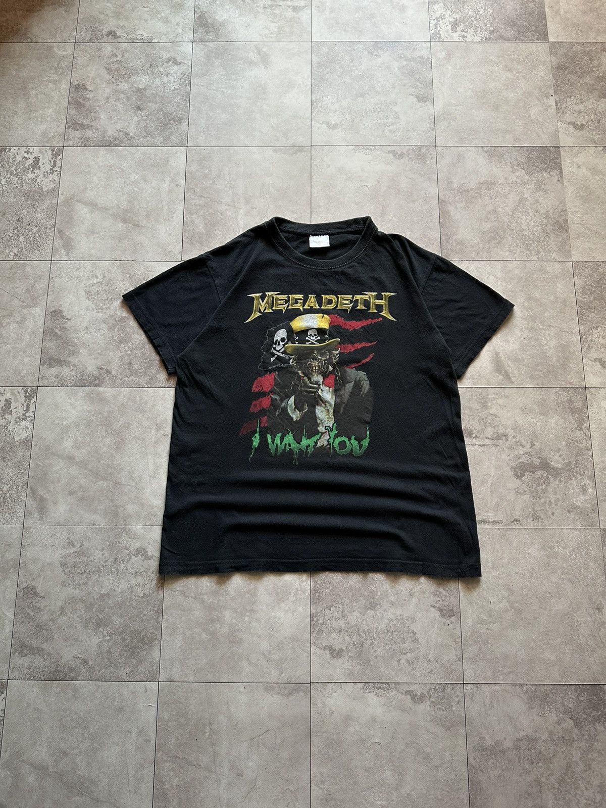 Band Tees Vintage 00 S Megadeth I Want You Band Rock Black T Shirt M Hoodie, Sweatshirt | PodTeesHub.com