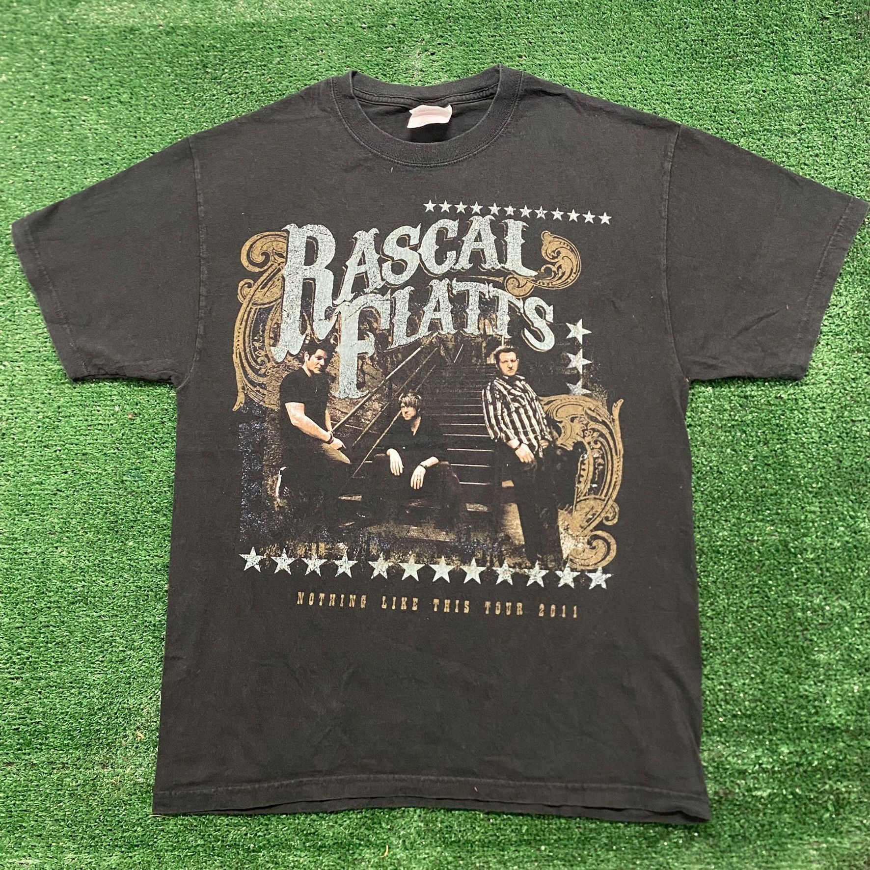 Hanes X Vintage Vintage Y2k Rascal Flatts Tour Country Music Band Tee Hoodie, Sweatshirt | PodTeesHub.com