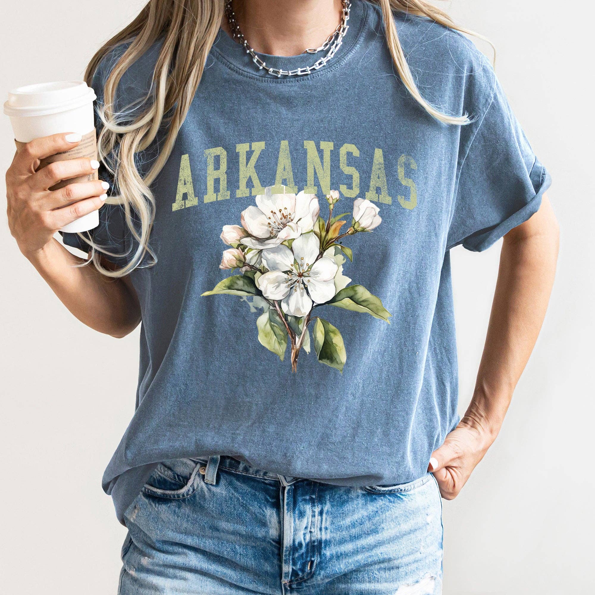 Arkansas State Flower T-Shirt Hoodie, Sweatshirt | PodTeesHub.com