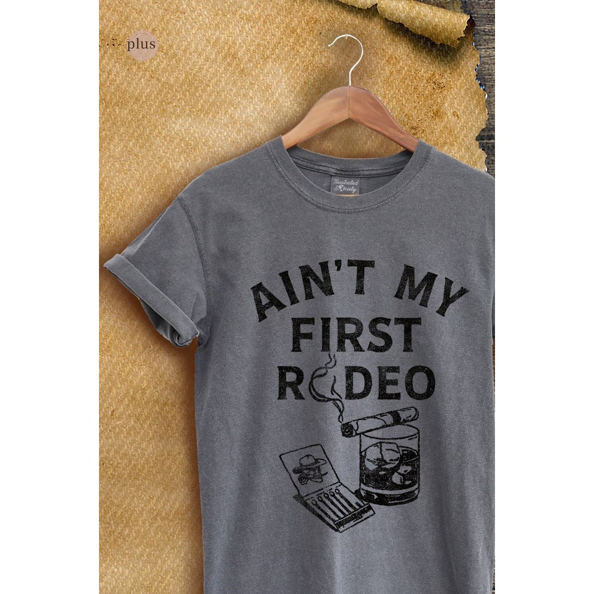 Aint My First Rodeo Western Vintage Graphic Plus Tee Hoodie, Sweatshirt | PodTeesHub.com