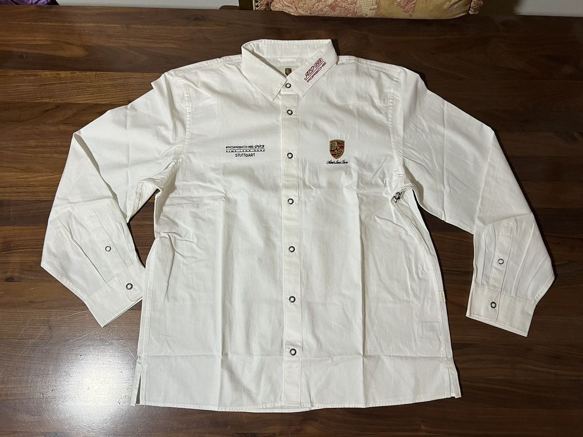 Porsche Design Aime Leon Dore X Porsche 993 Turbo Mechanic Shirt Chambray Hoodie, Sweatshirt | PodTeesHub.com