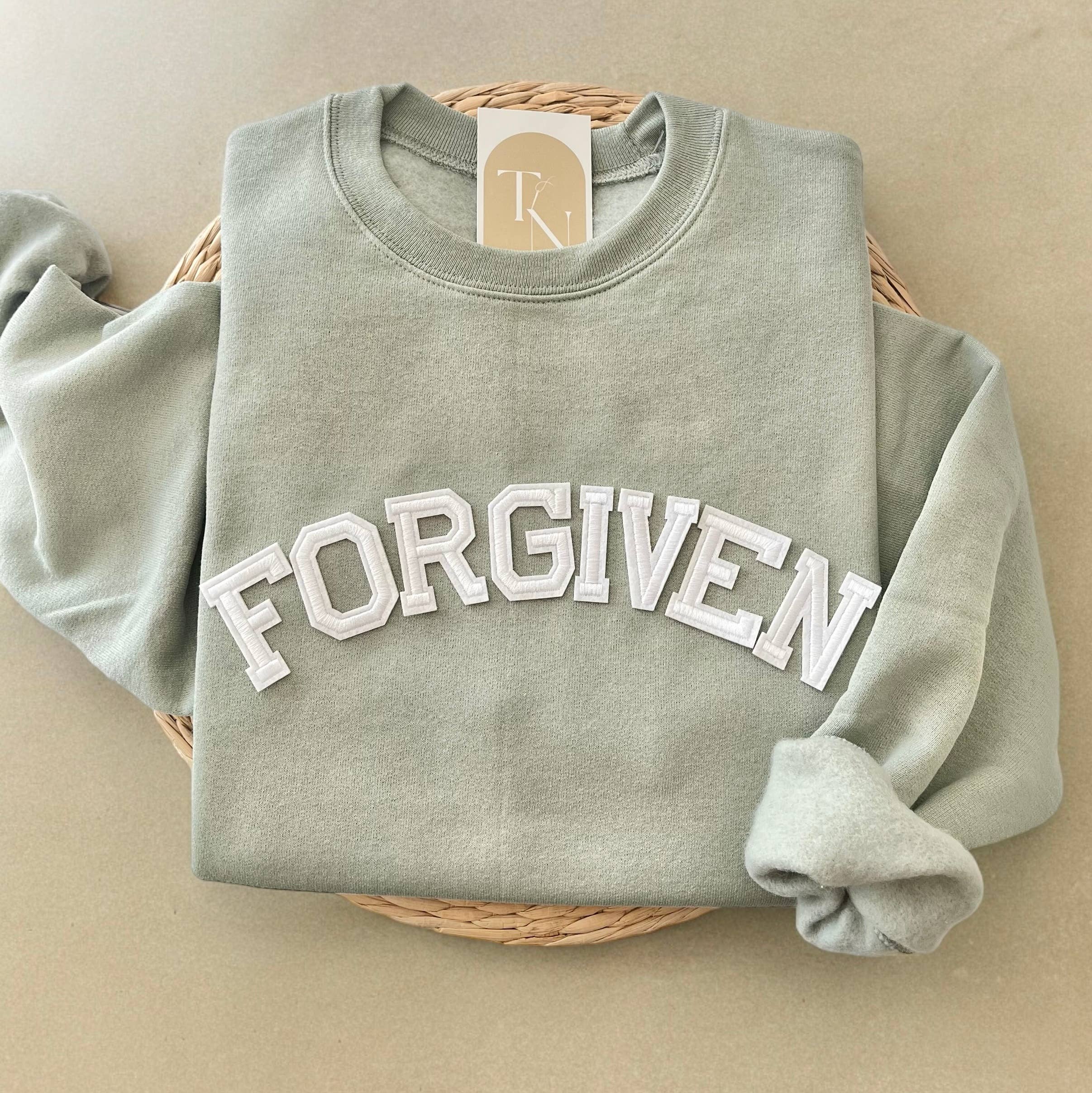 Forgiven Sweatshirt, Christian Clothing T-Shirts, Hoodie | PodTeesHub.com