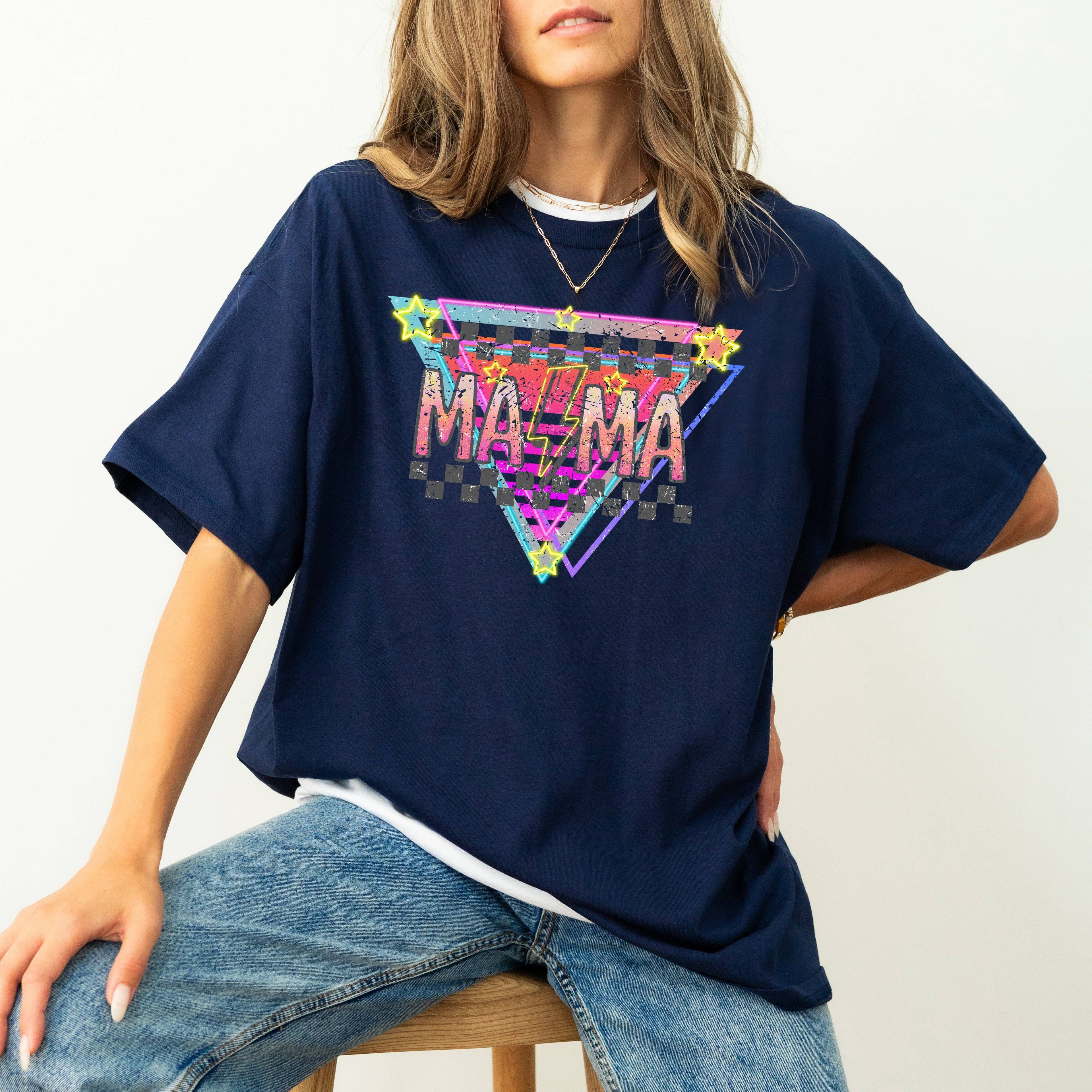 Retro 80s Style Vintage Mom Baby Shower T-Shirt Hoodie, Sweatshirt | PodTeesHub.com
