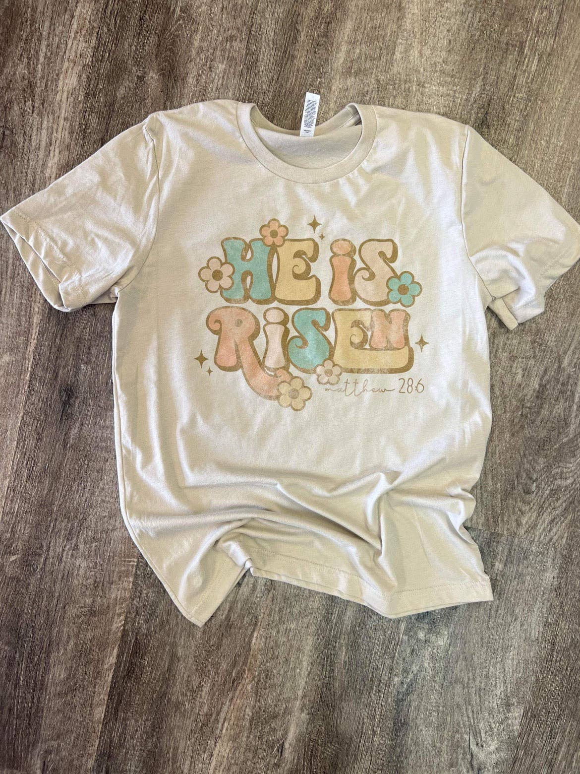 He Is Risen - Retro On Sand Tee Hoodie, Sweatshirt | PodTeesHub.com