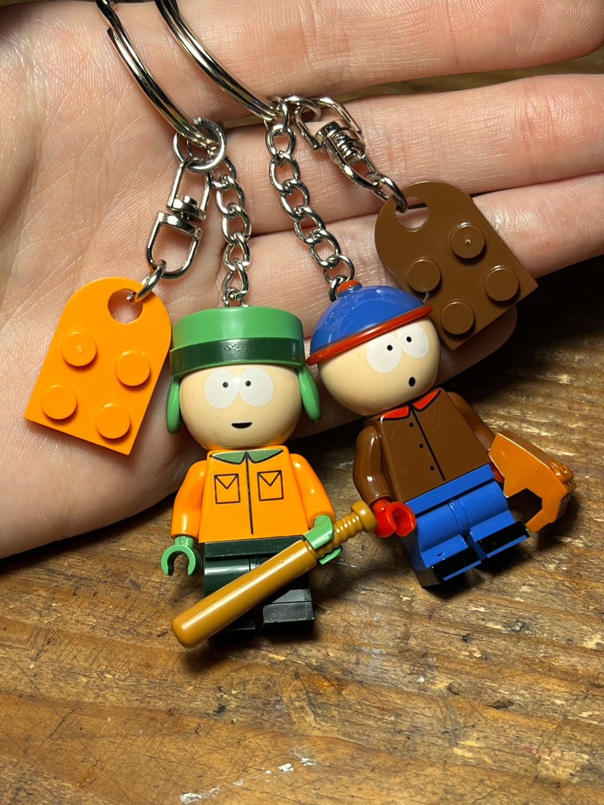 Other South Park Kyle Stan Minifigure Keychain Matching Keyring T-Shirts, Hoodie, Sweatshirt | PodTeesHub.com