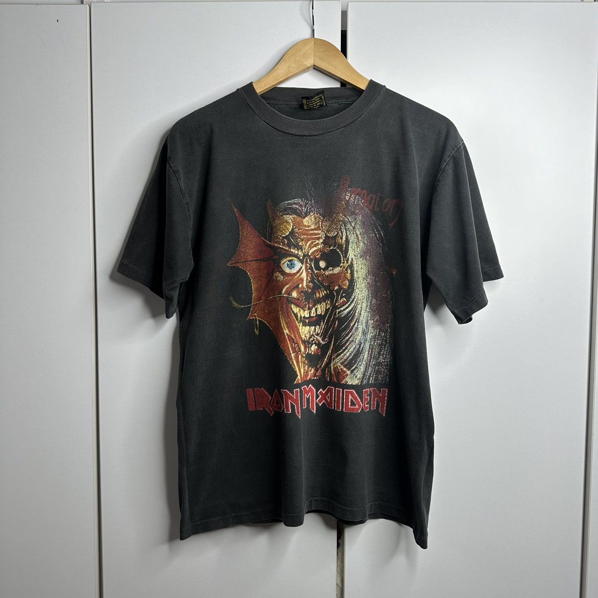 Maiden Iron Maiden Usa Vintage 90s Real Live One T-Shirts, Hoodie, Sweatshirt