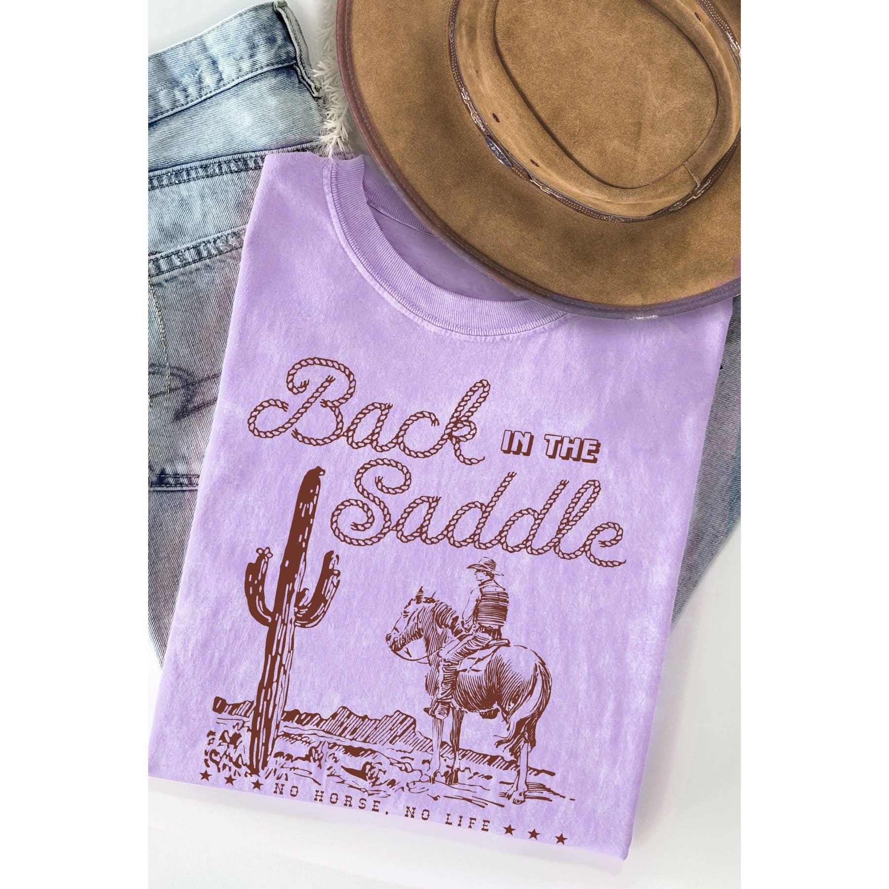 Back in the Saddle Mineral Washed T Shirt Hoodie, Sweatshirt | PodTeesHub.com