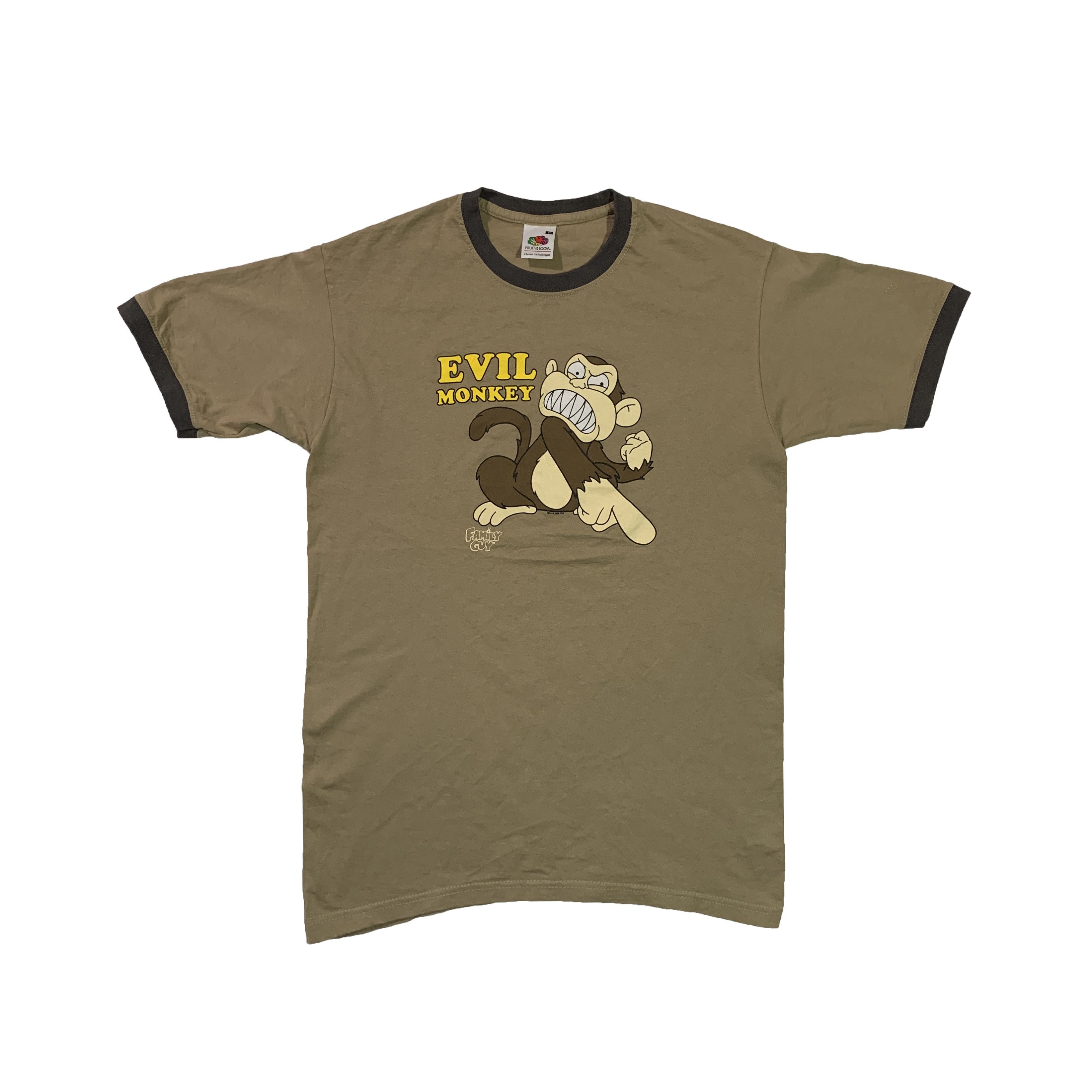 Vintage 2006 Evil Monkey Family Guy T Shirt Hoodie, Sweatshirt | PodTeesHub.com