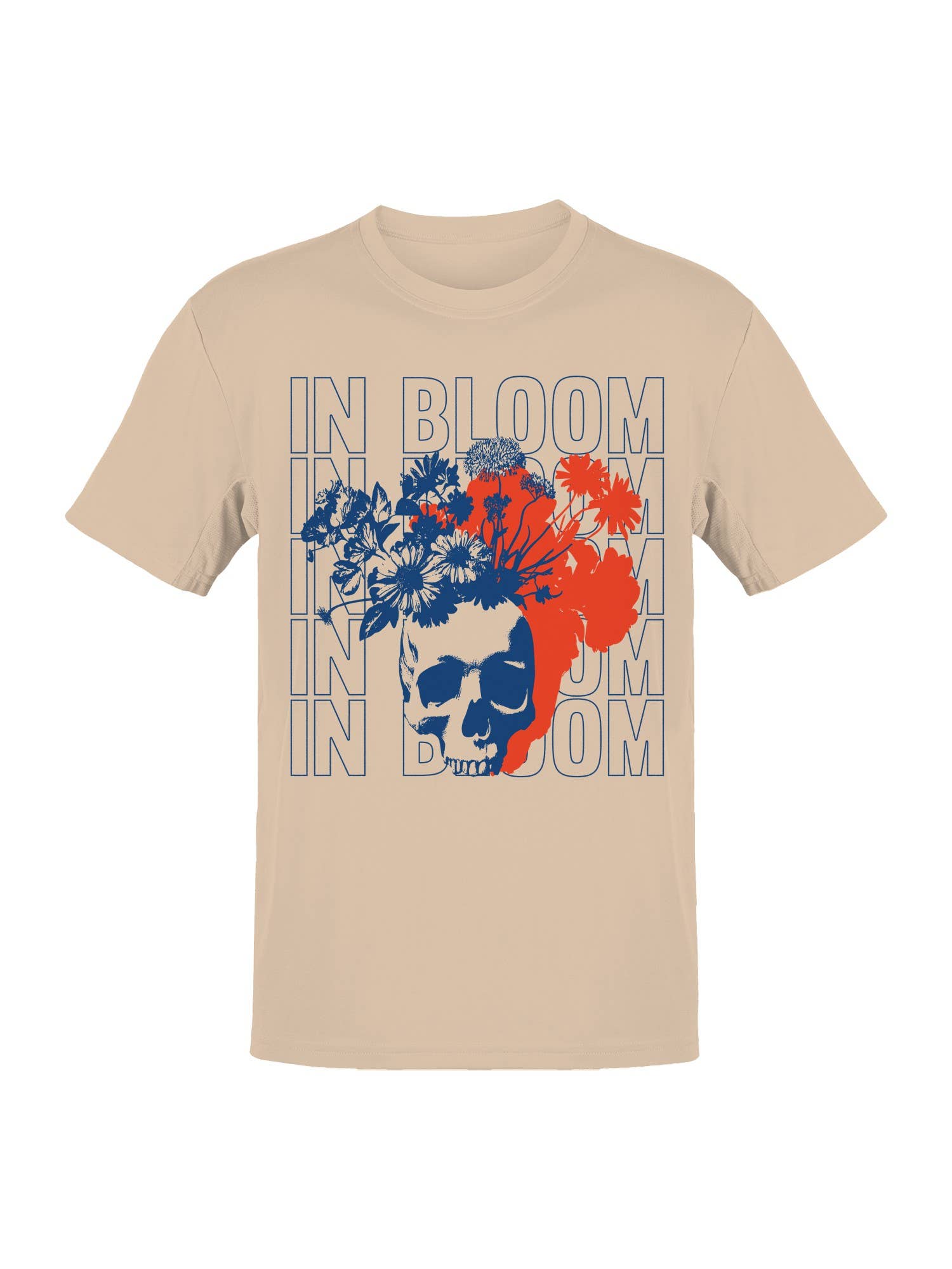 Floral Skull Design - in Bloom Men's T-Shirt Hoodie, Sweatshirt | PodTeesHub.com