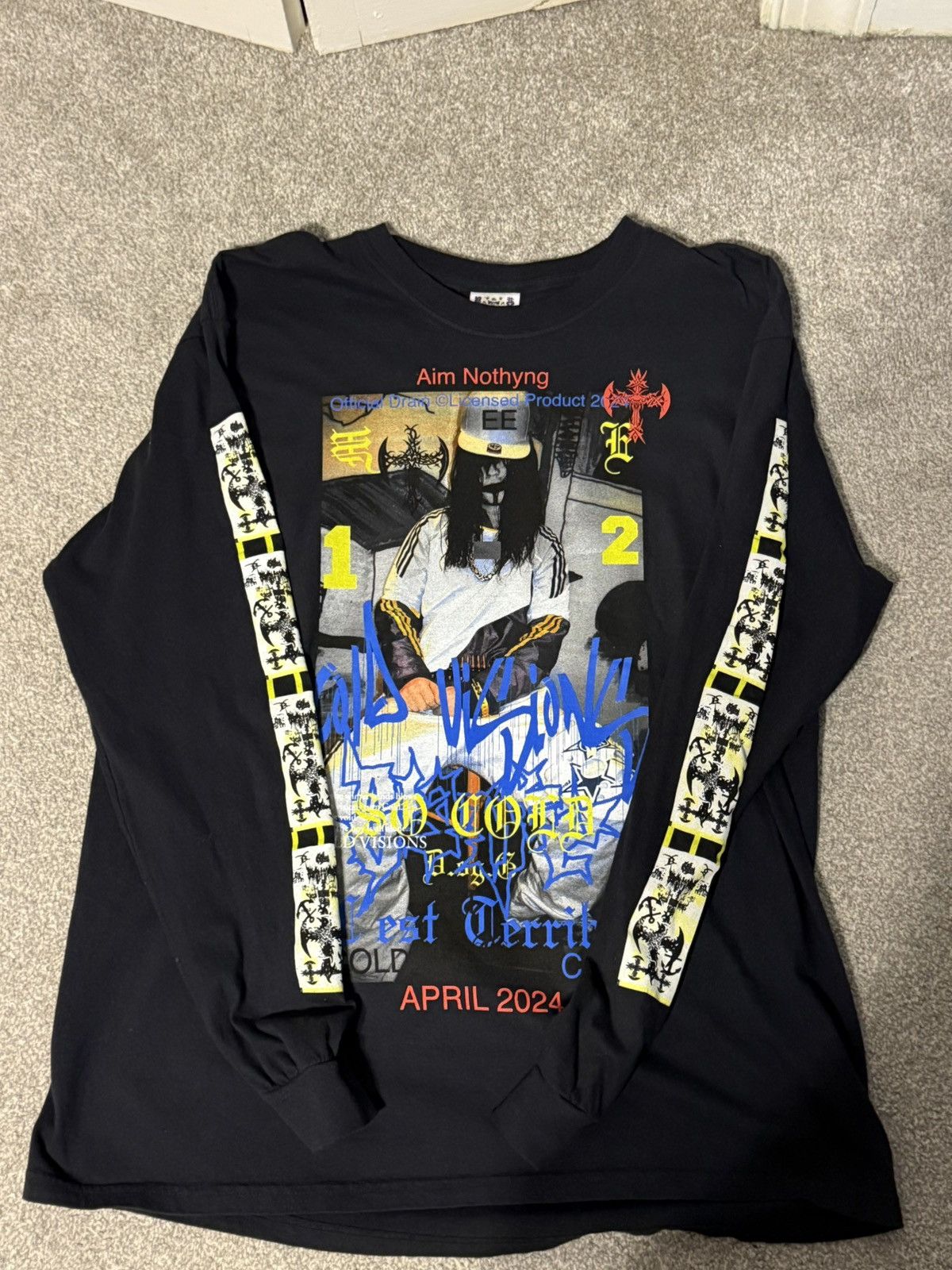 Sad Boys Bladee Cold Visions Tour 2024 Long Sleeve T-Shirts, Hoodie, Sweatshirt | PodTeesHub.com